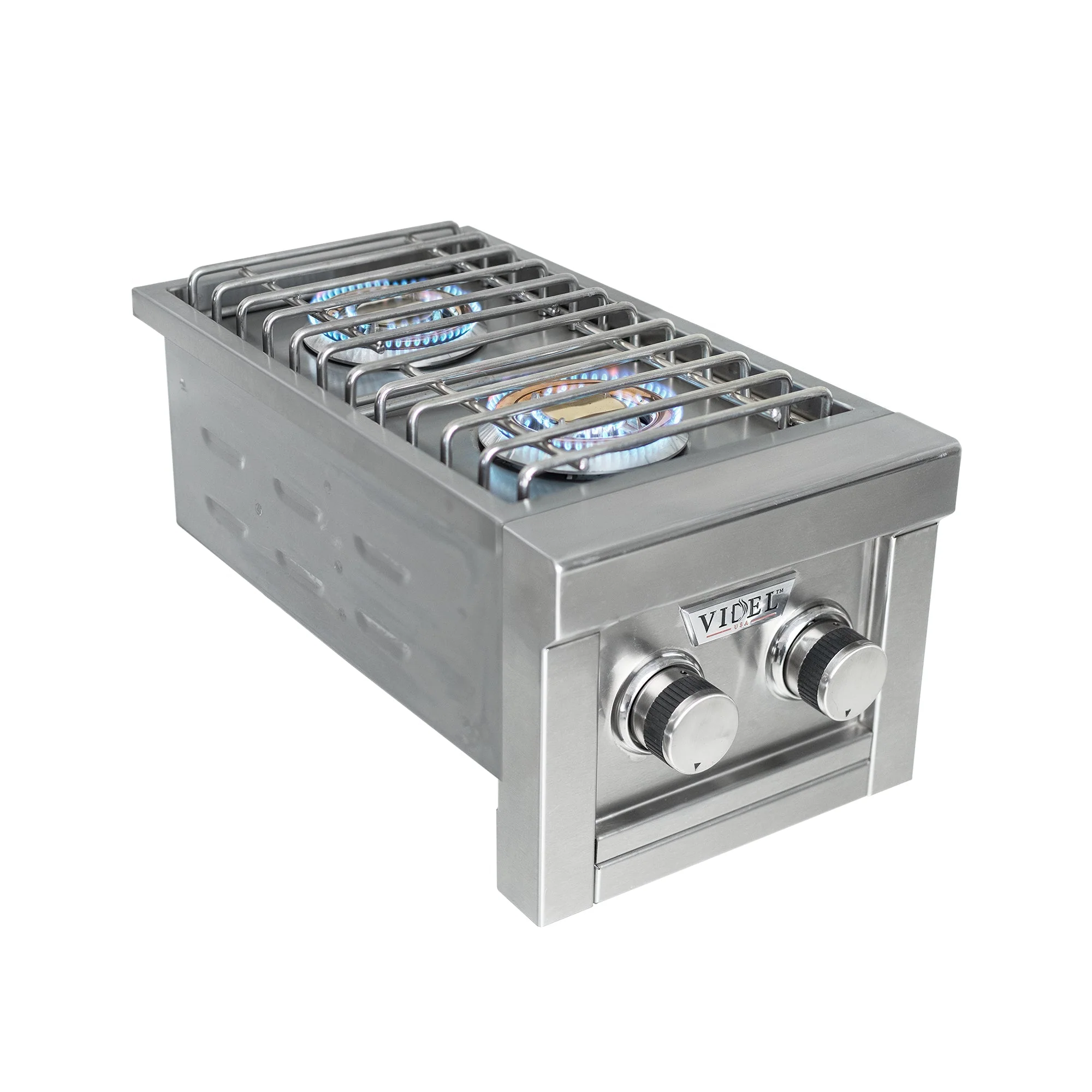 13" Stainless Steel Double Side Burner Liquid Propane by Videl Grills - Image 3