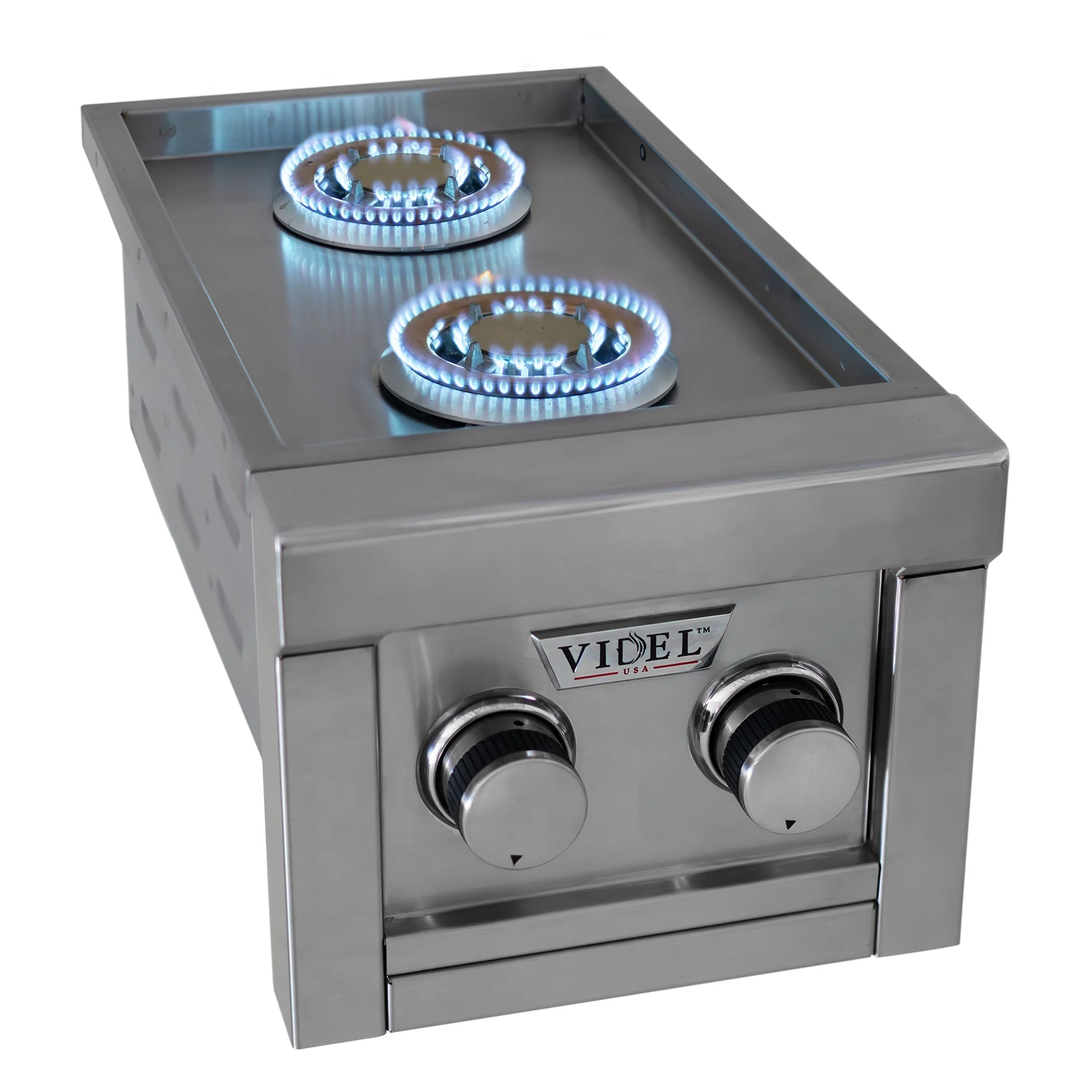 13" Stainless Steel Double Side Burner Liquid Propane by Videl Grills - Image 4