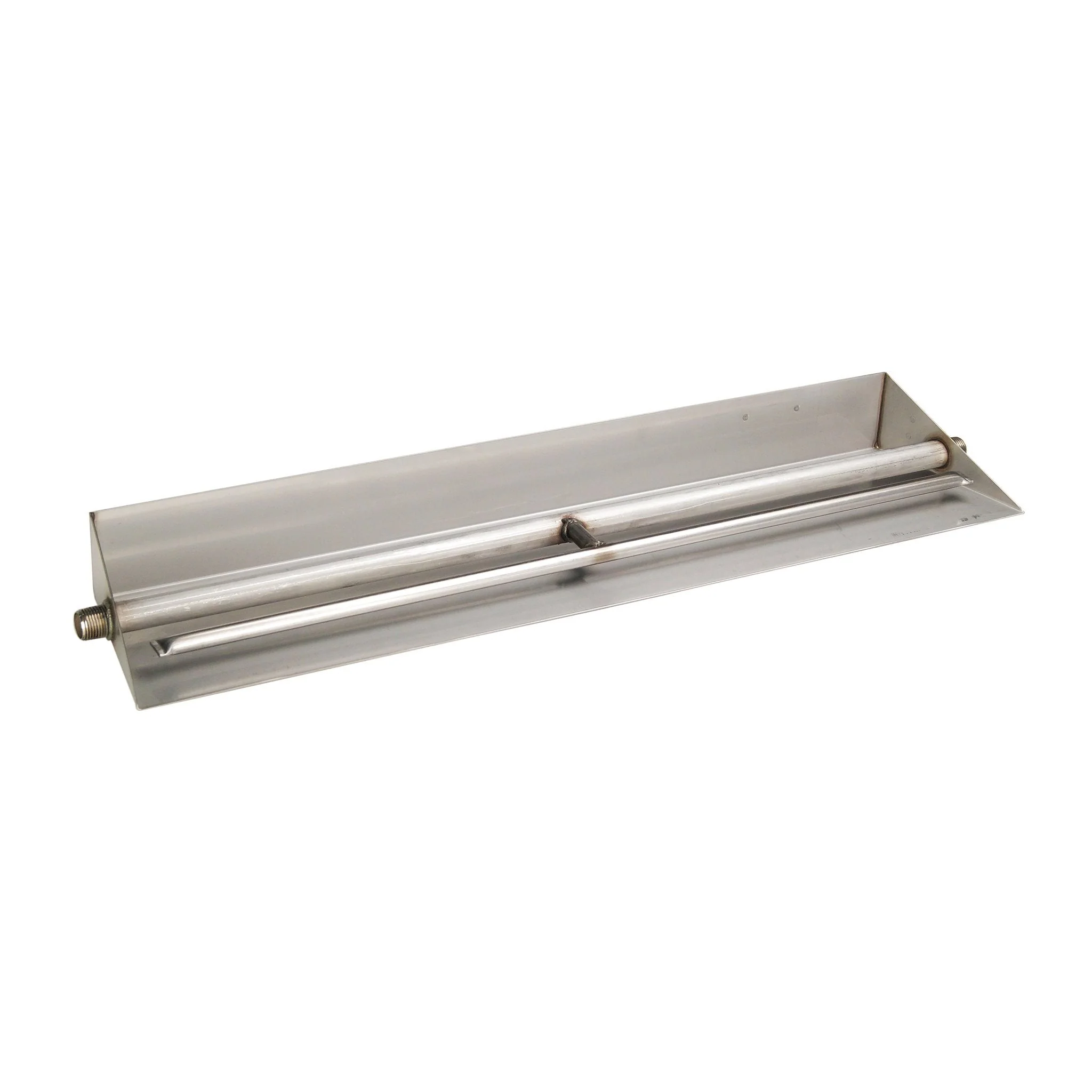18" Vented G45 Stainless Steel Glass Fireplace Burner - Match Lit for Natural Gas by Real Fyre