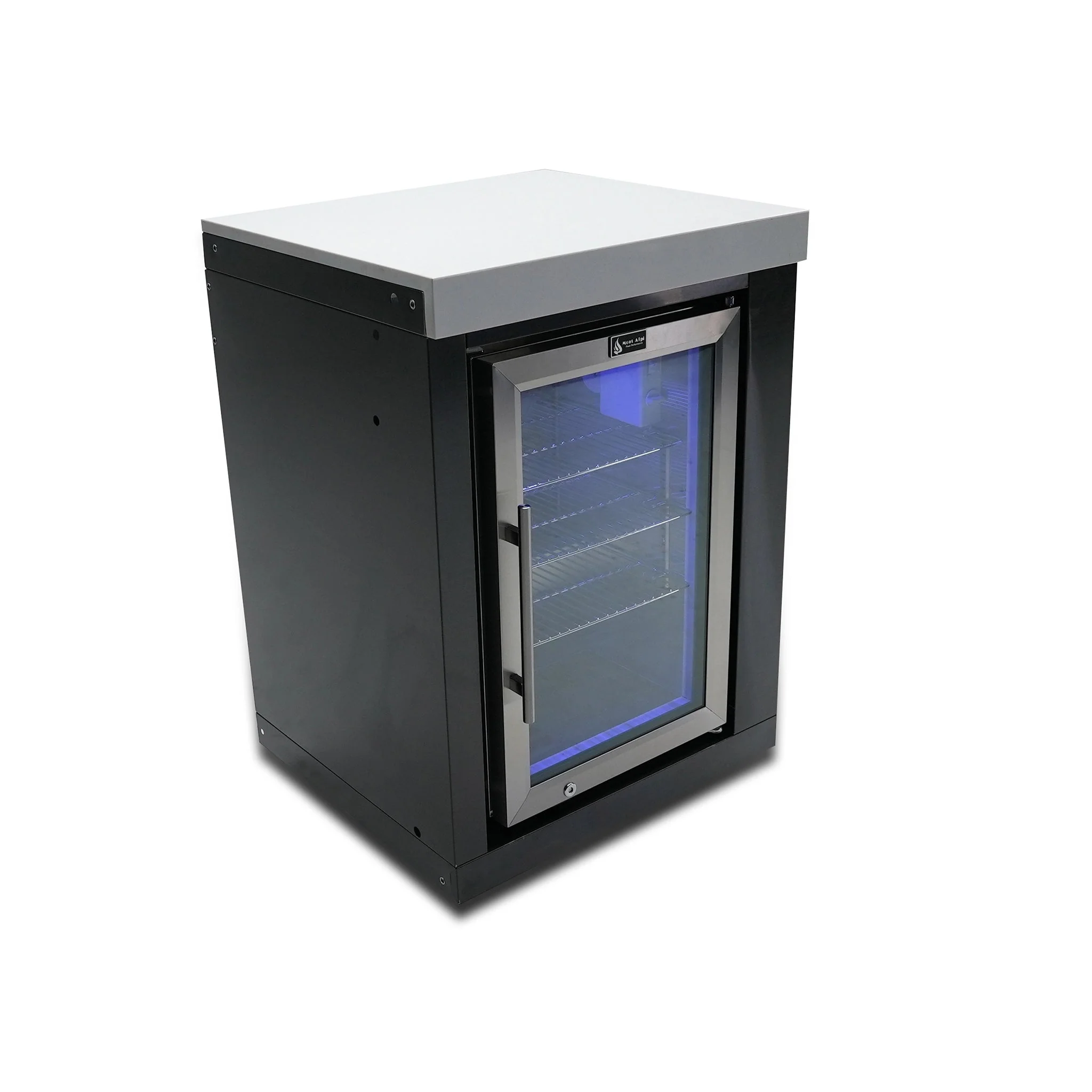 2.6 Cu. Ft. Cabinet Module - Rated Black Stainless Steel Outdoor Refrigerator - MASFM-BSS by Mont Alpi - Image 3