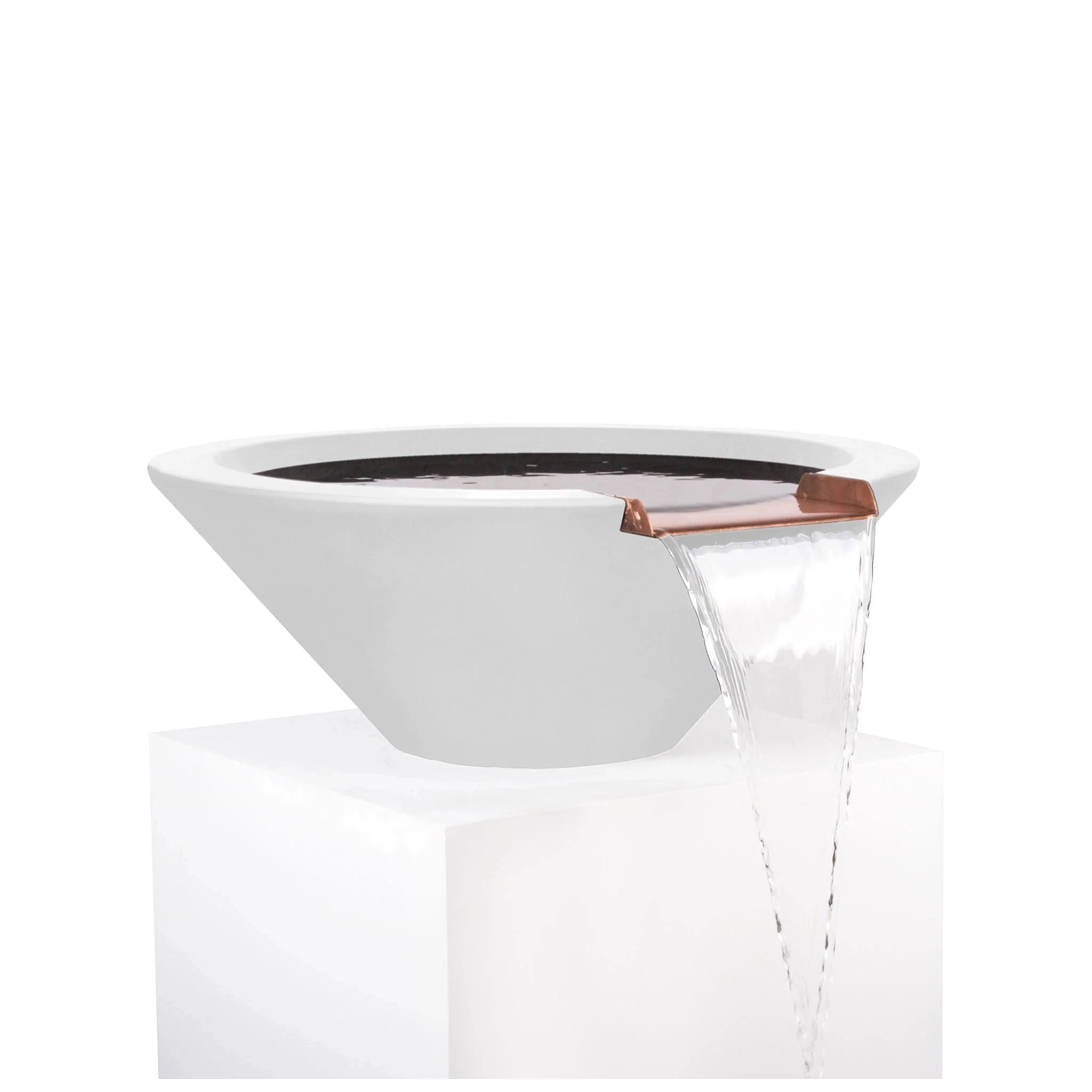 24" Round Concrete Cazo Water Bowl by The Outdoor Plus - Image 5