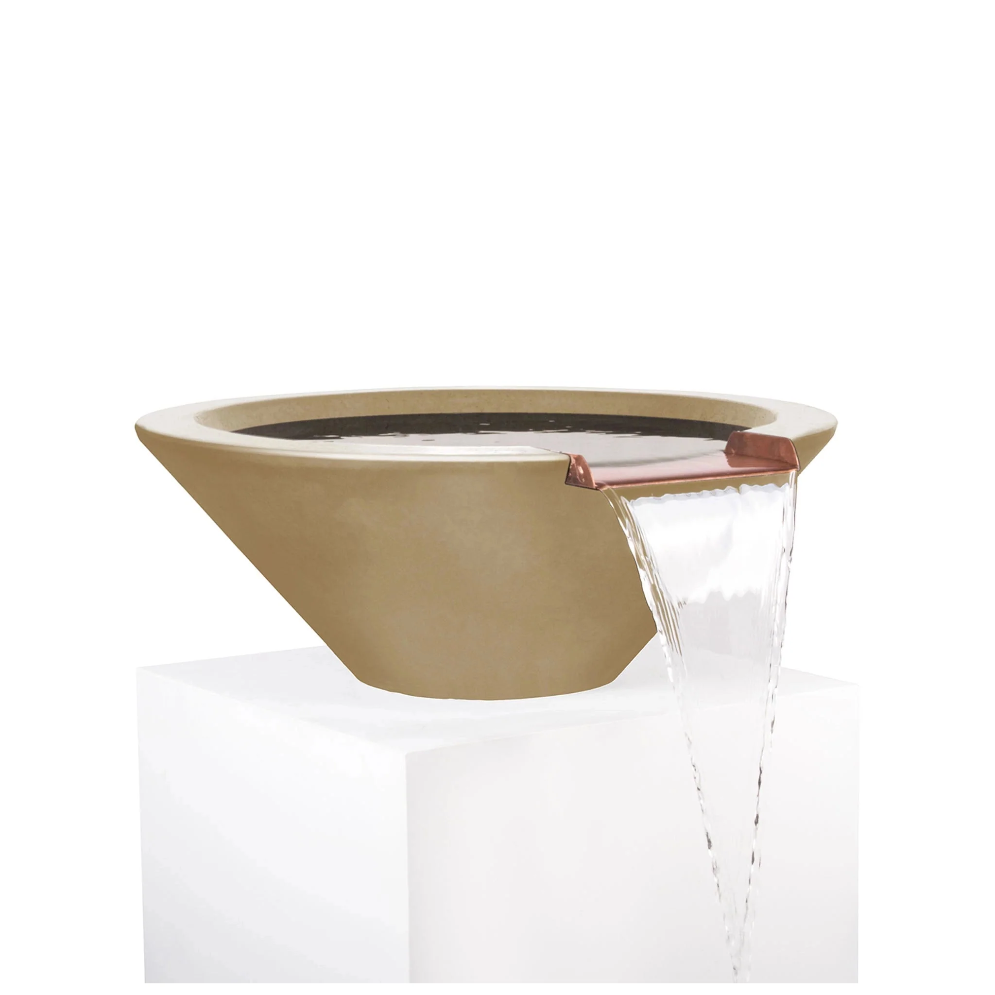 24" Round Concrete Cazo Water Bowl by The Outdoor Plus - Image 8