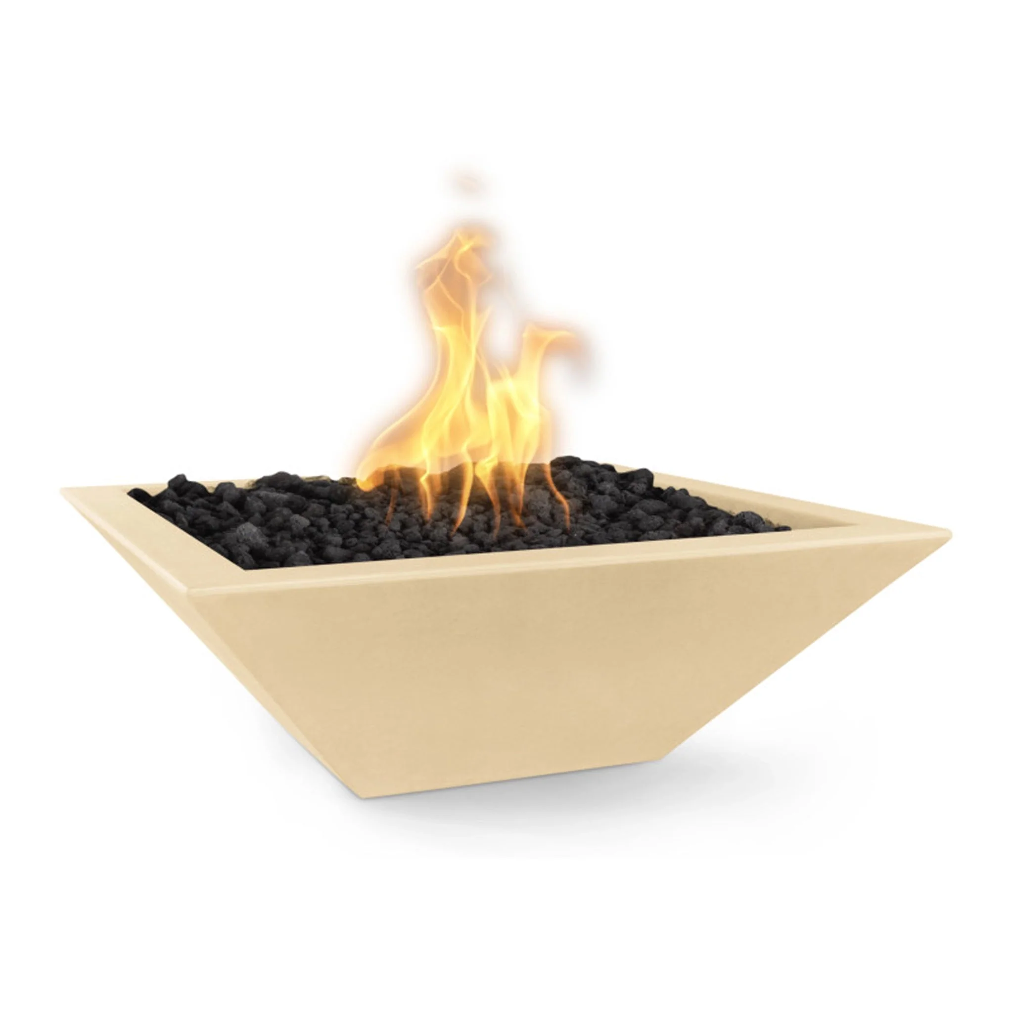 24" Square Concrete Maya Fire Bowl by The Outdoor Plus - Image 11