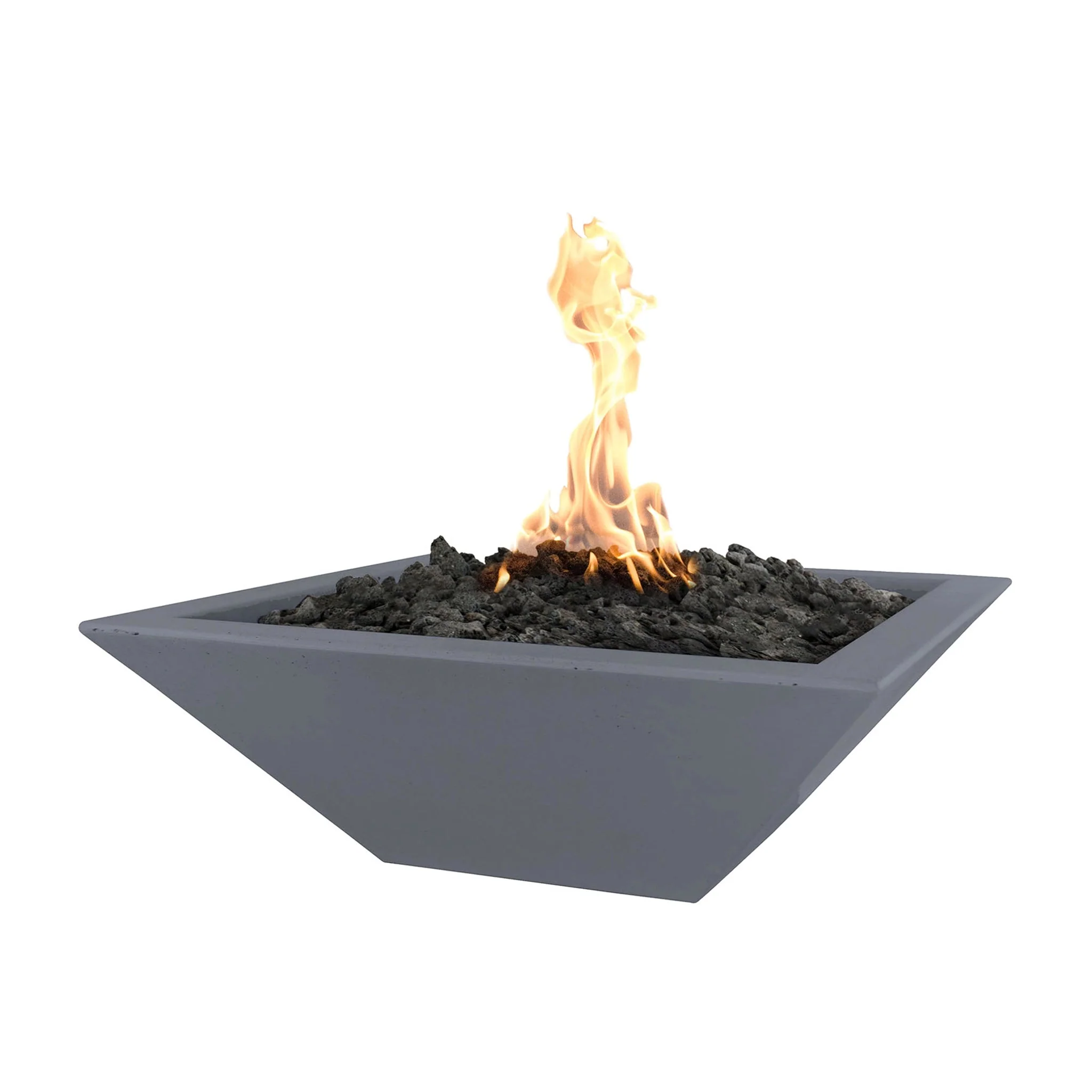 24" Square Concrete Maya Fire Bowl by The Outdoor Plus - Image 13