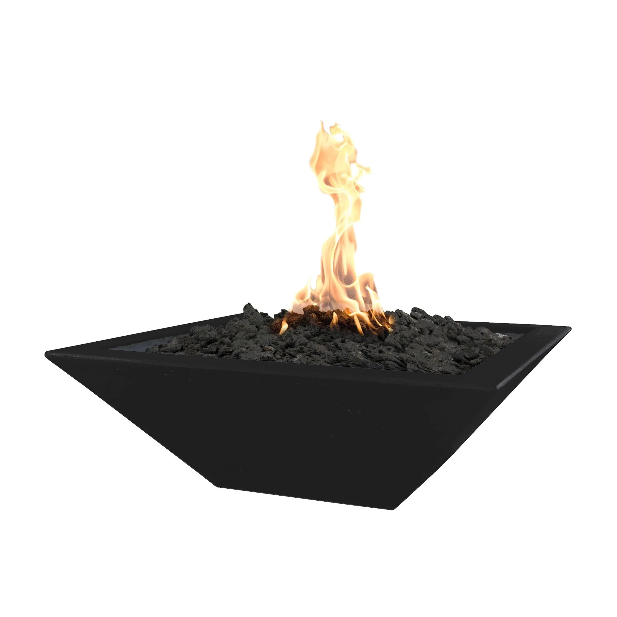 24" Square Concrete Maya Fire Bowl by The Outdoor Plus - Image 15