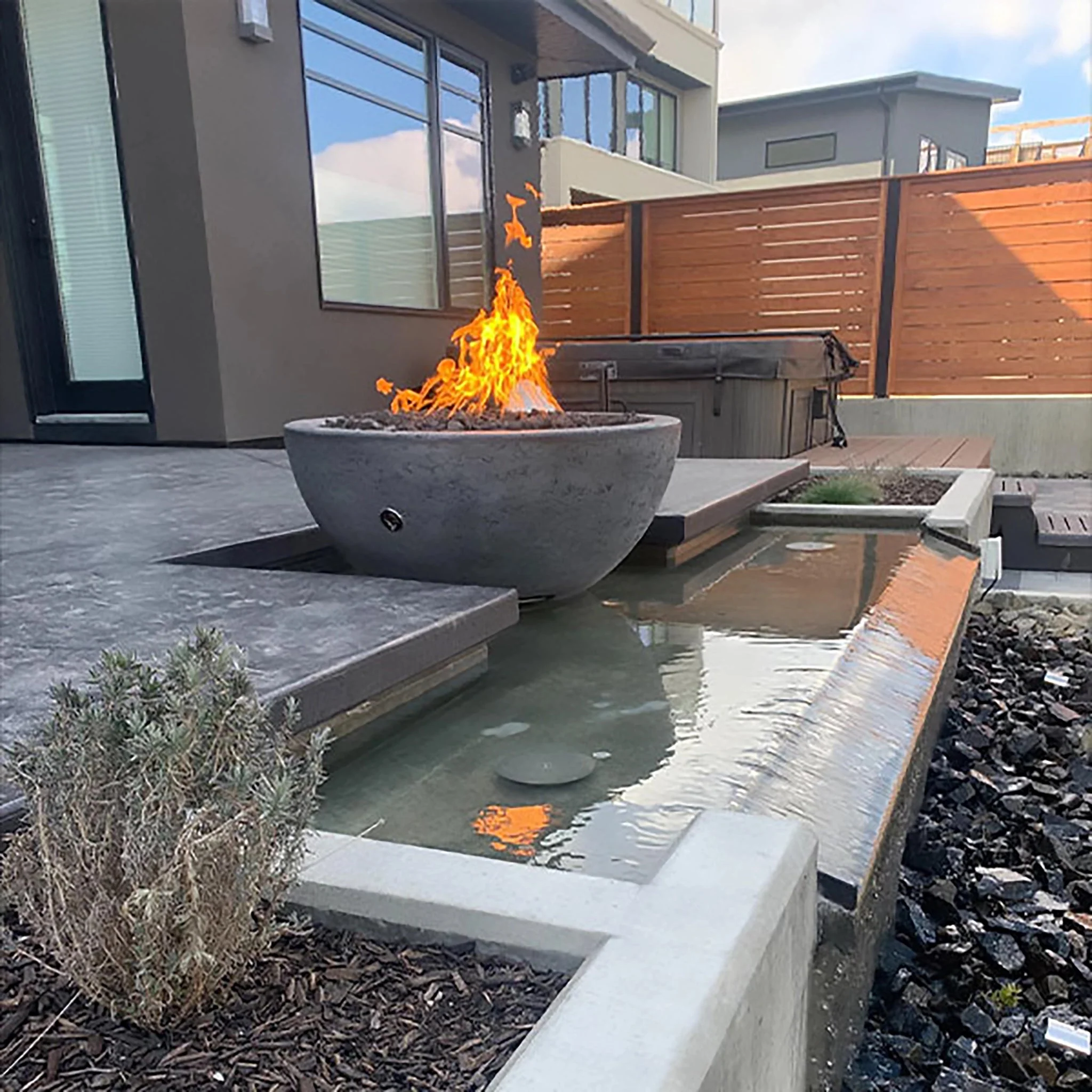 27" Round Concrete Sedona Fire Bowl by The Outdoor Plus - Image 11