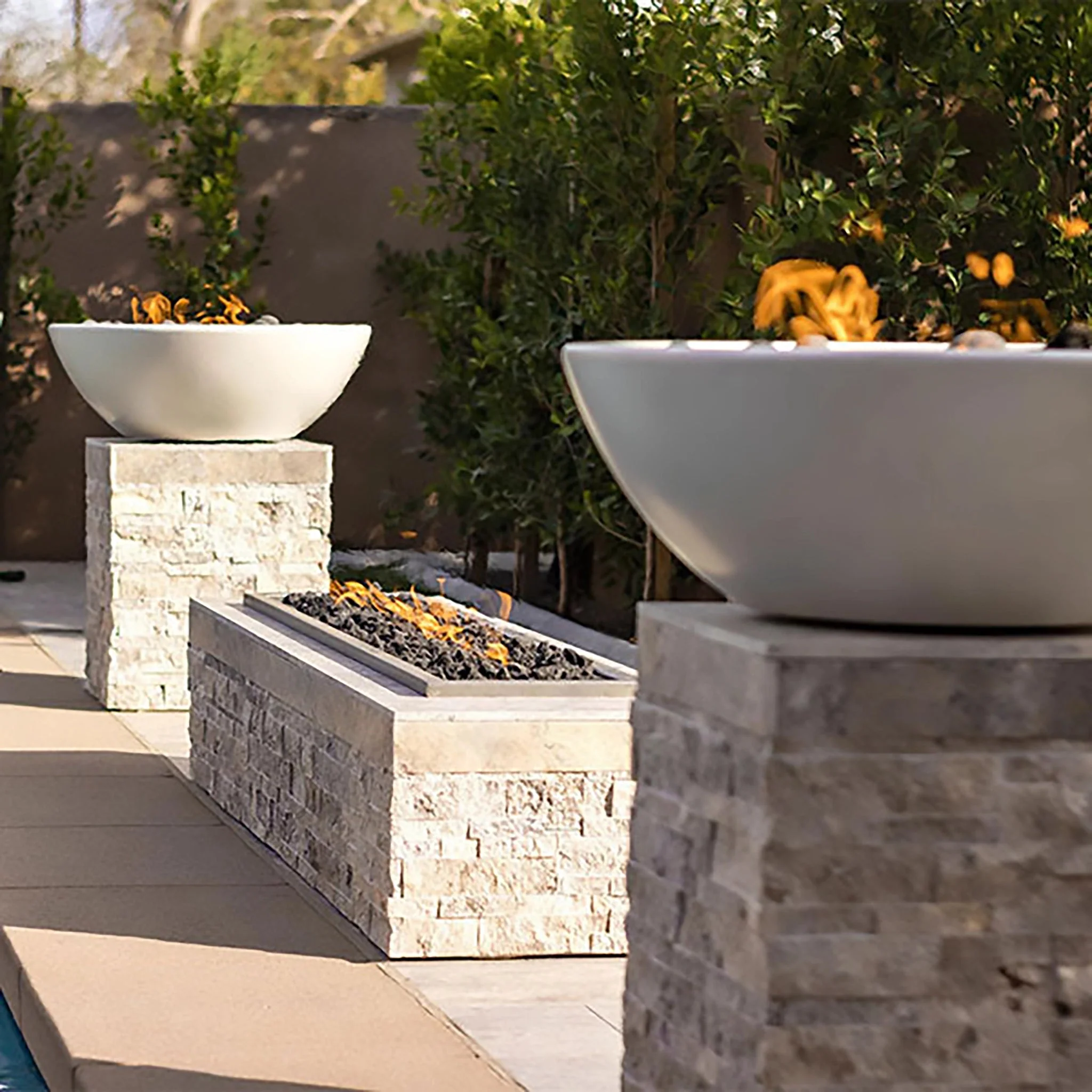 27" Round Concrete Sedona Fire Bowl by The Outdoor Plus - Image 9