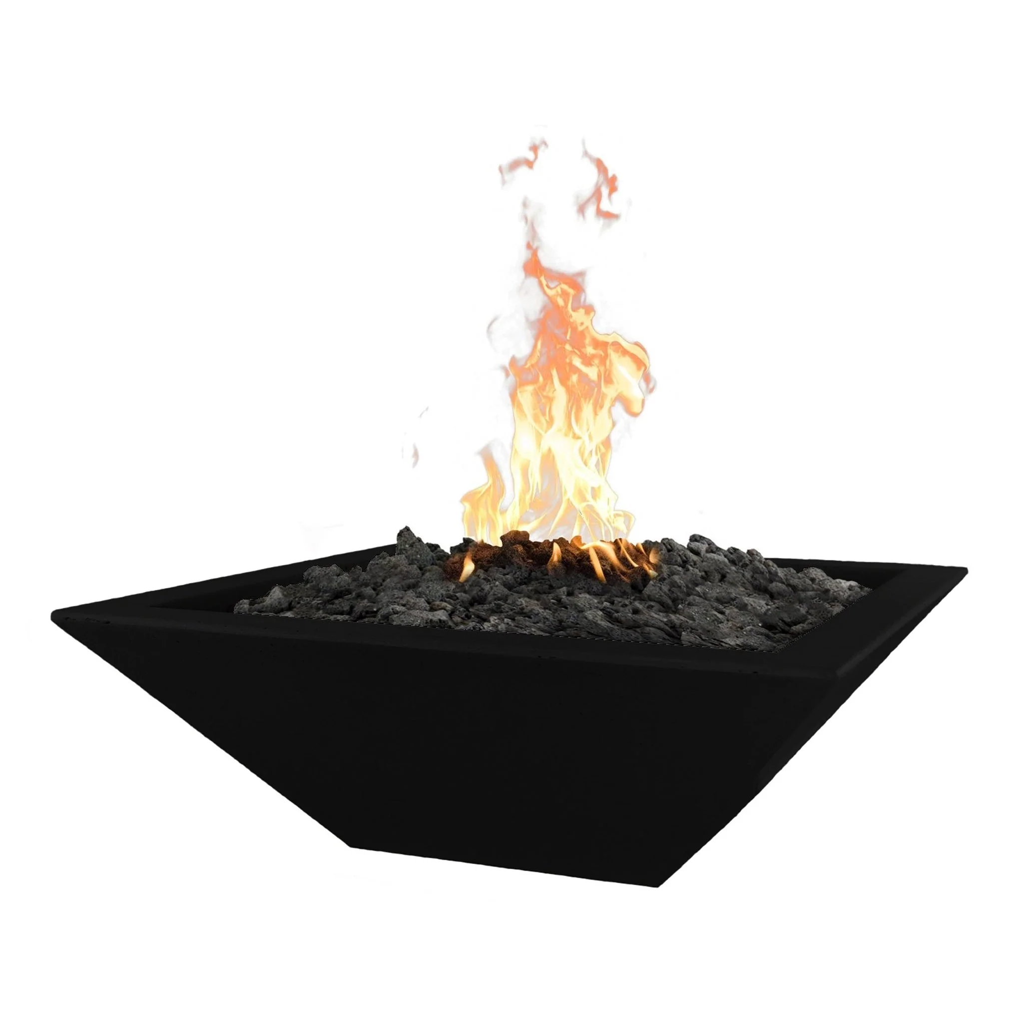 30" Square Concrete Maya Fire Bowl by The Outdoor Plus - Image 12