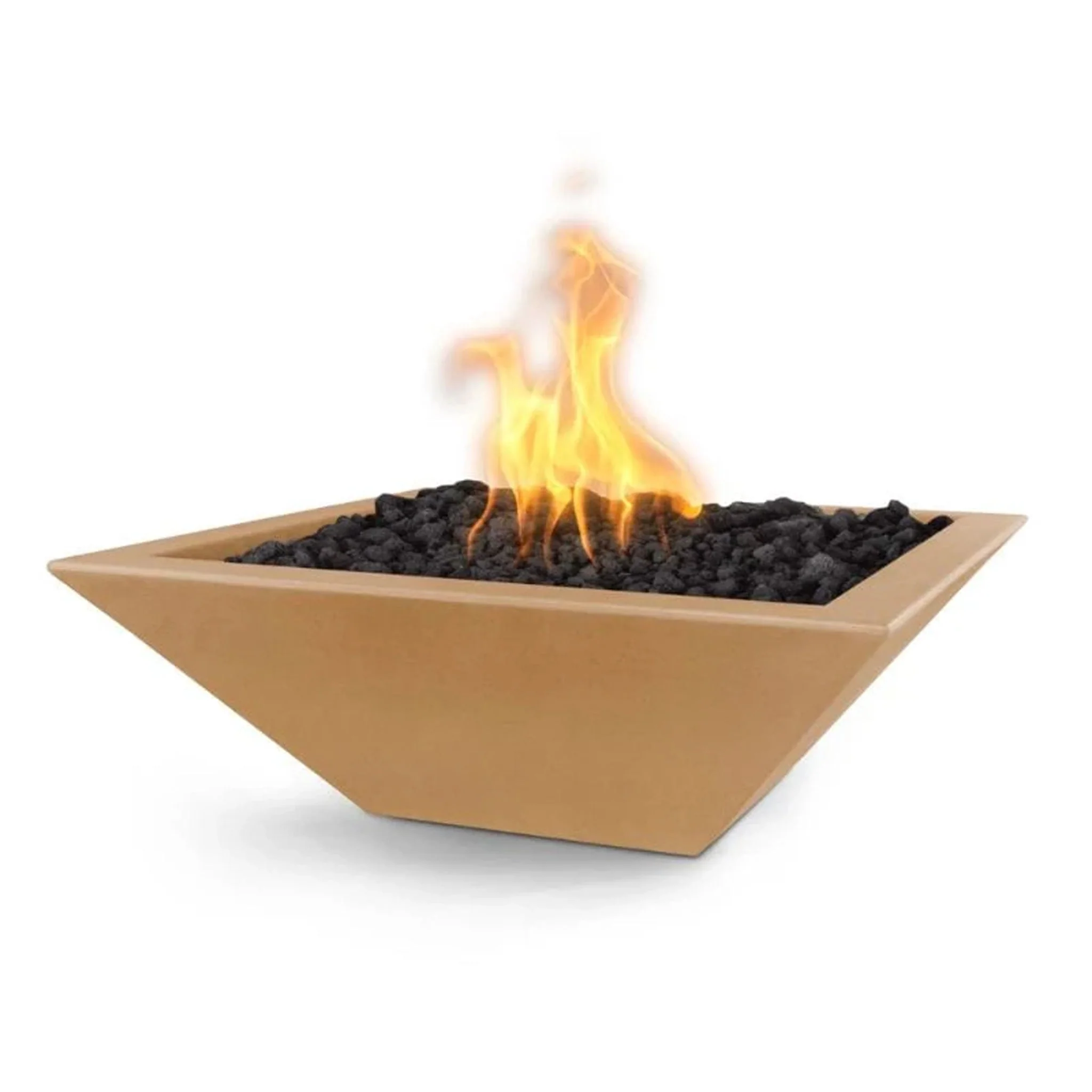 30" Square Concrete Maya Fire Bowl by The Outdoor Plus - Image 13