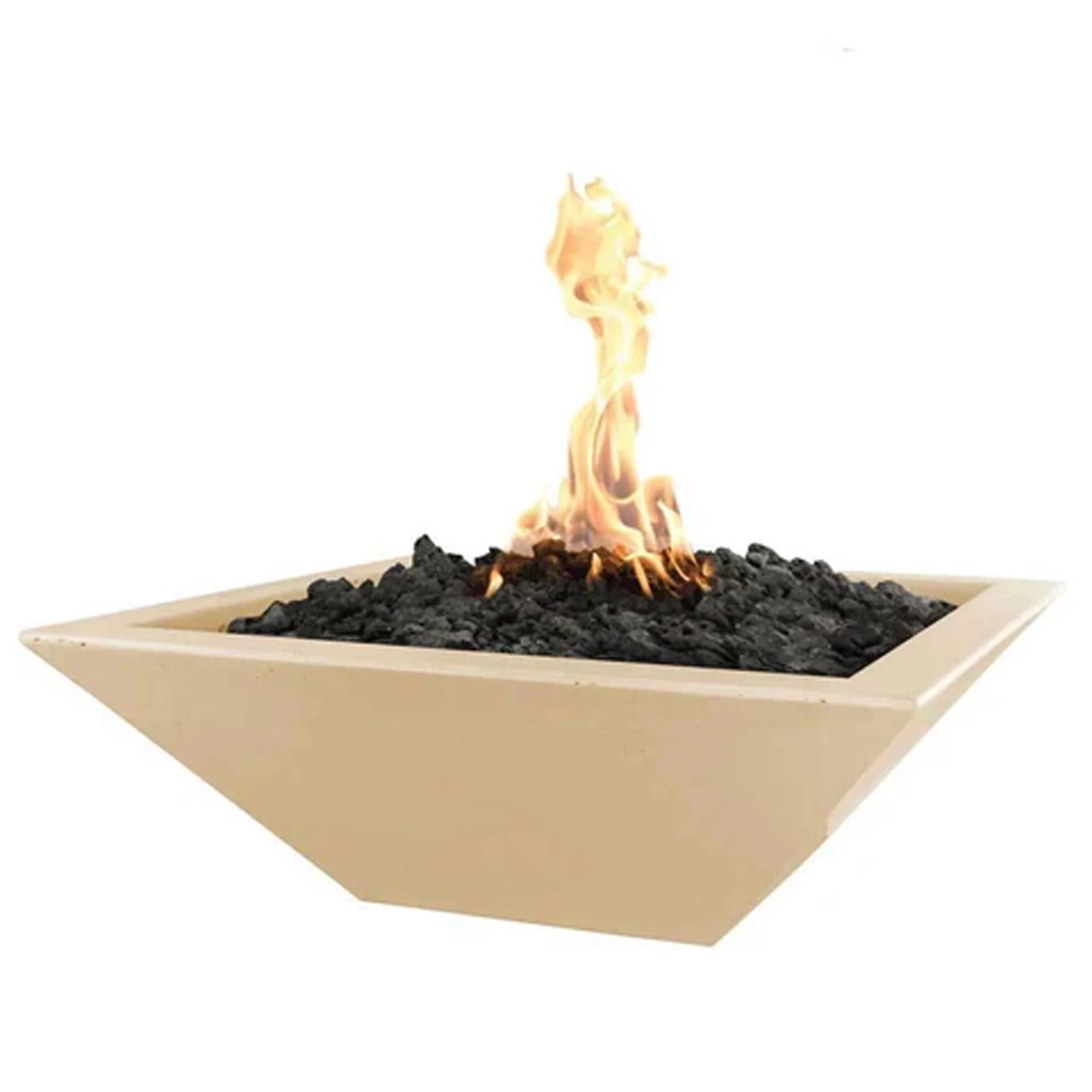 30" Square Concrete Maya Fire Bowl by The Outdoor Plus - Image 15