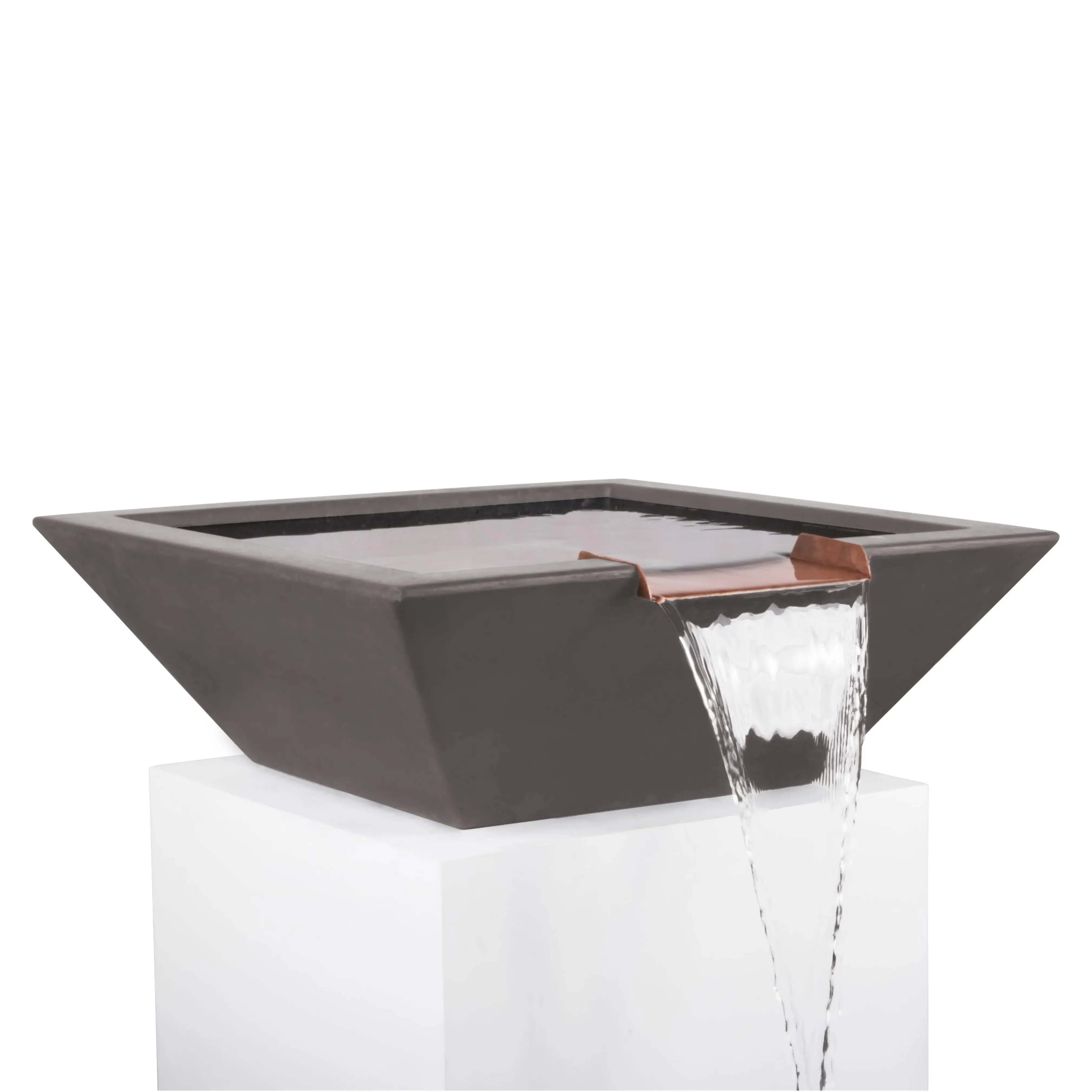 30" Square Concrete Maya Water Bowl by The Outdoor Plus - Image 10