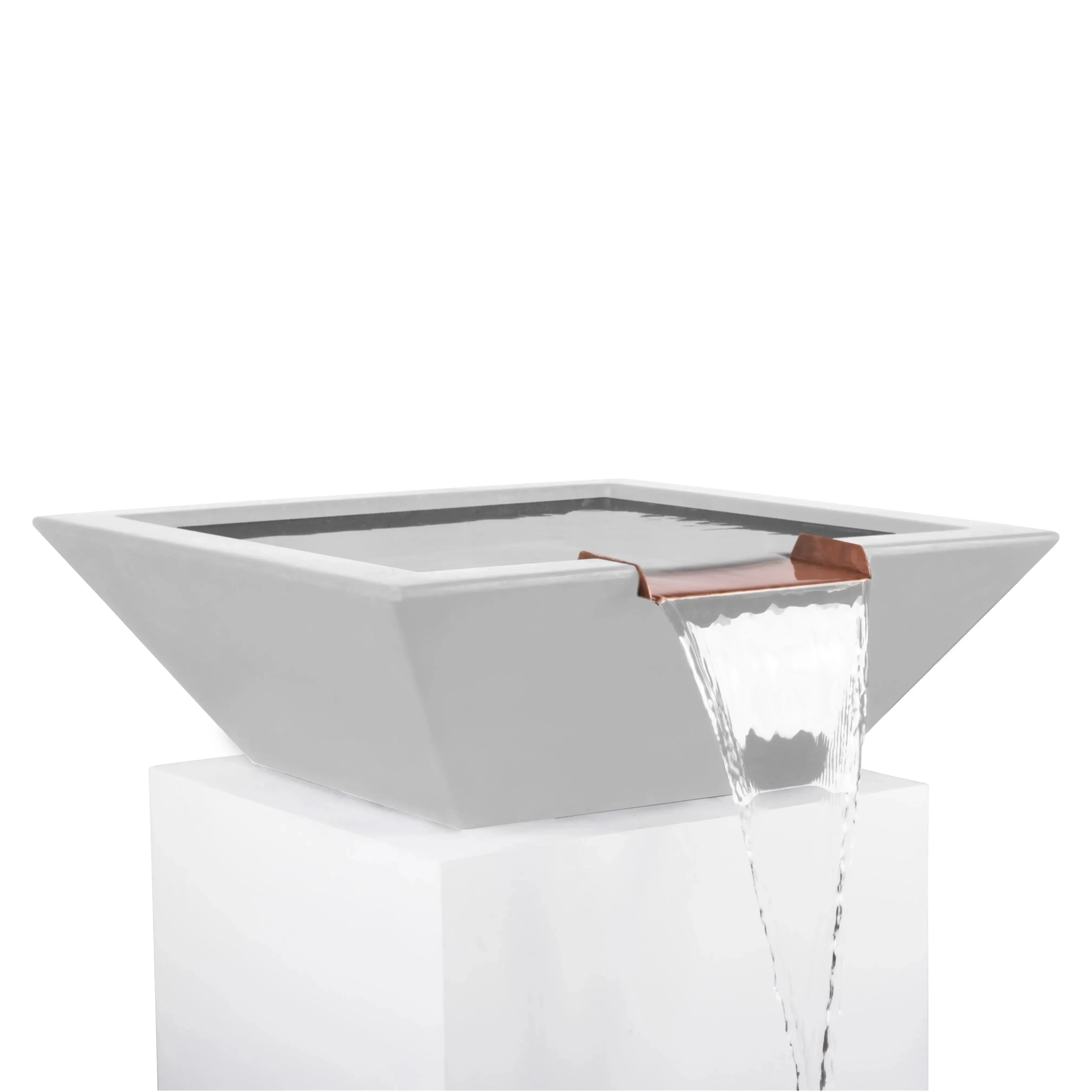 30" Square Concrete Maya Water Bowl by The Outdoor Plus - Image 6