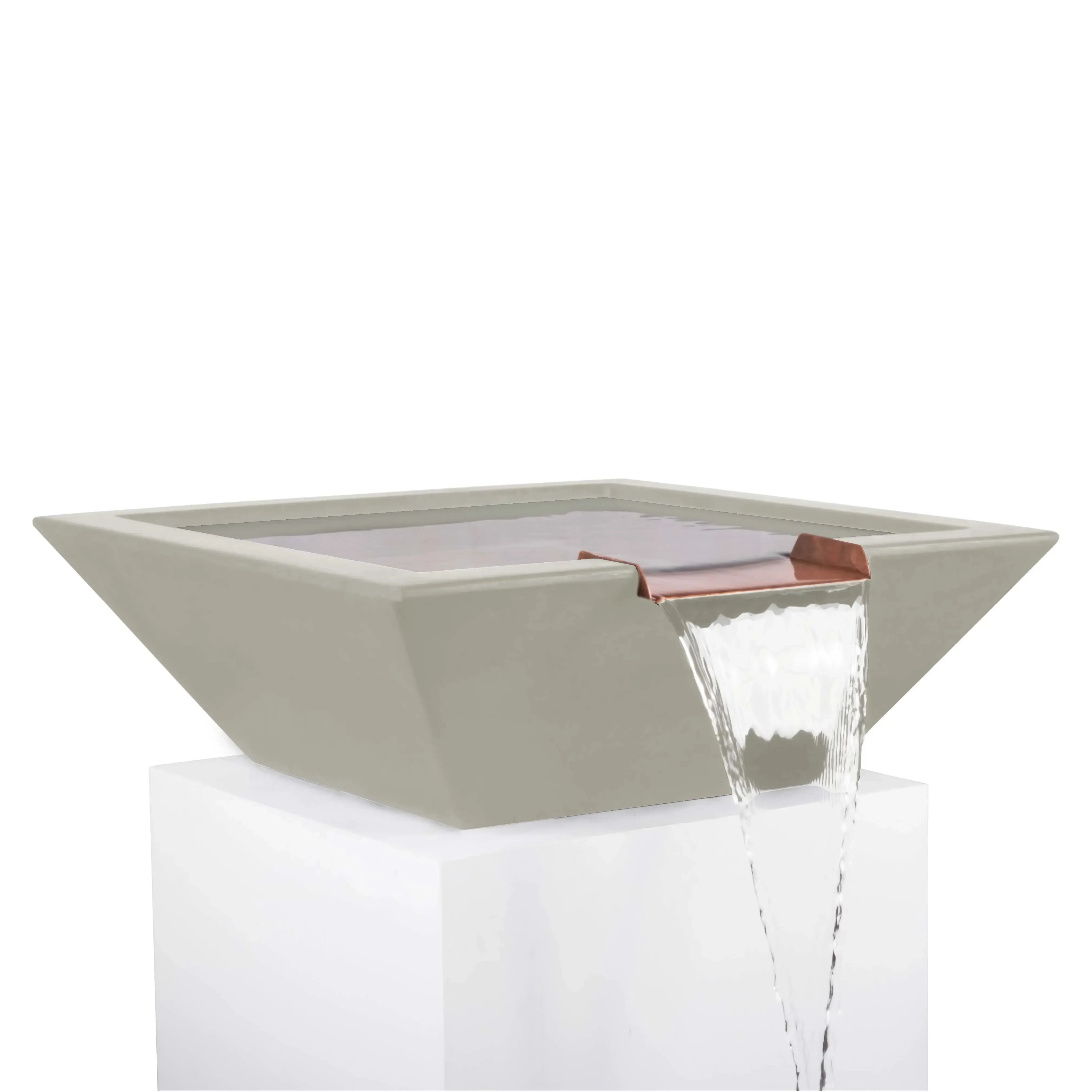 30" Square Concrete Maya Water Bowl by The Outdoor Plus - Image 8