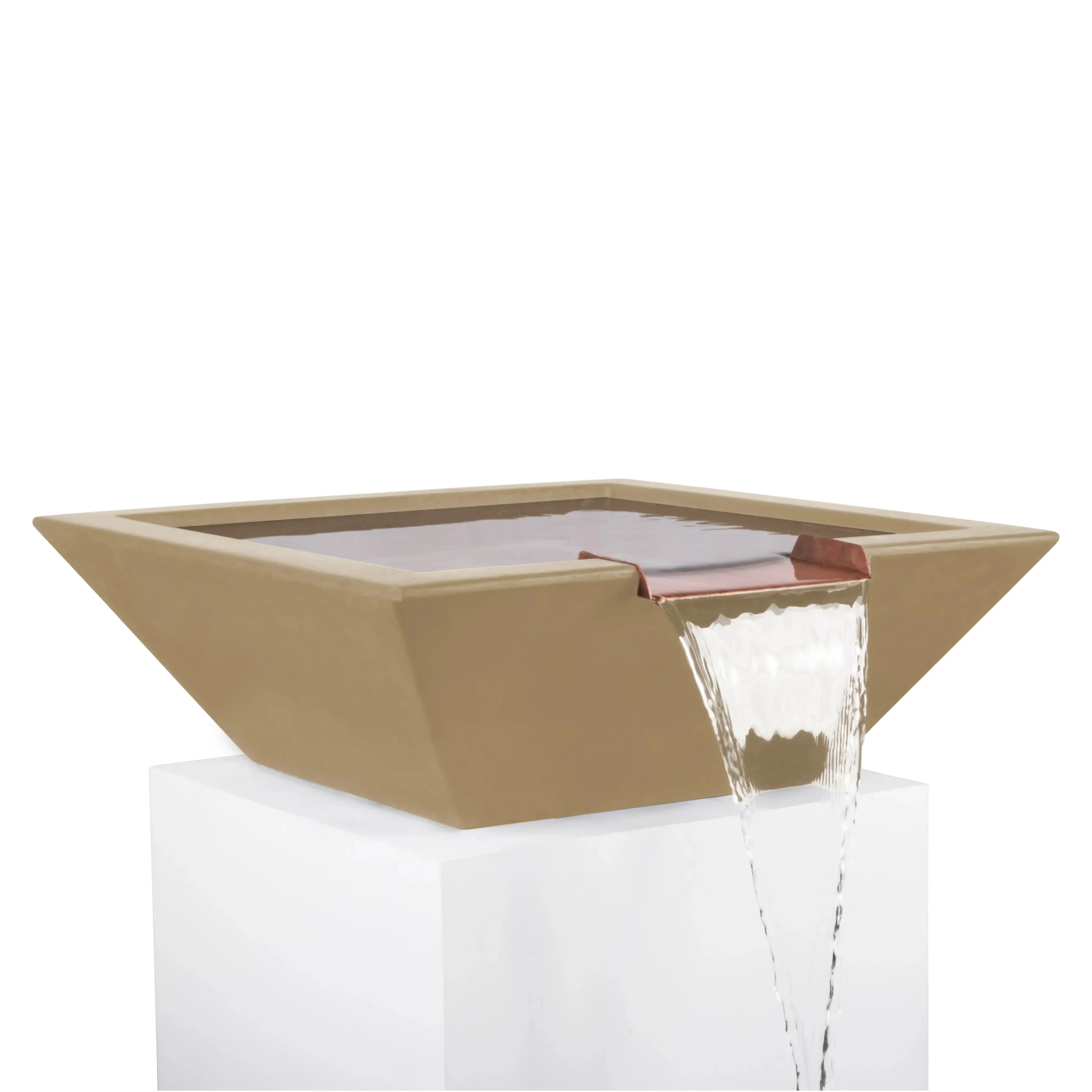 30" Square Concrete Maya Water Bowl by The Outdoor Plus - Image 9