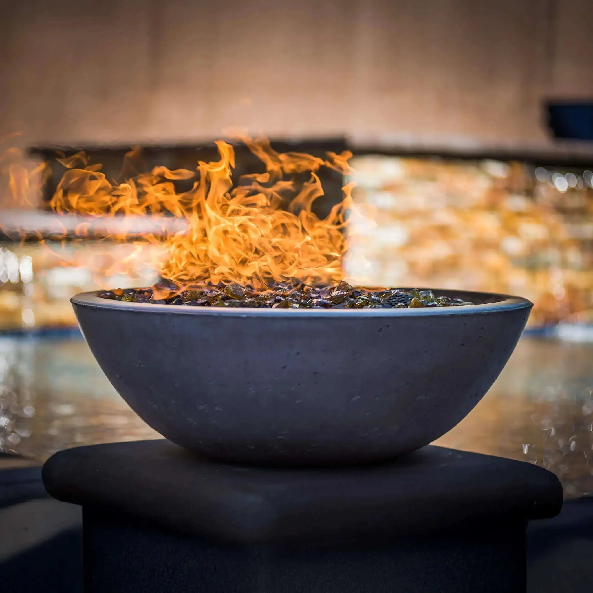 33" Round Concrete Sedona Fire Bowl by The Outdoor Plus - Image 5