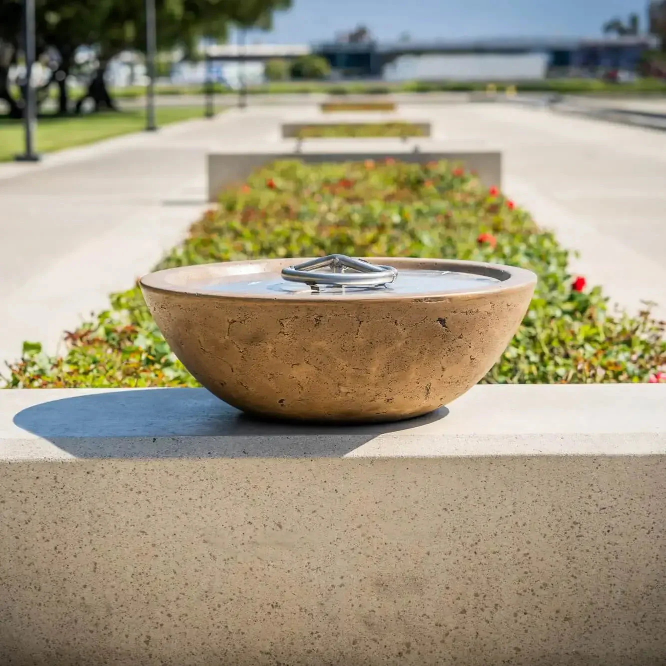 33" Round Concrete Sedona Fire Bowl by The Outdoor Plus - Image 7