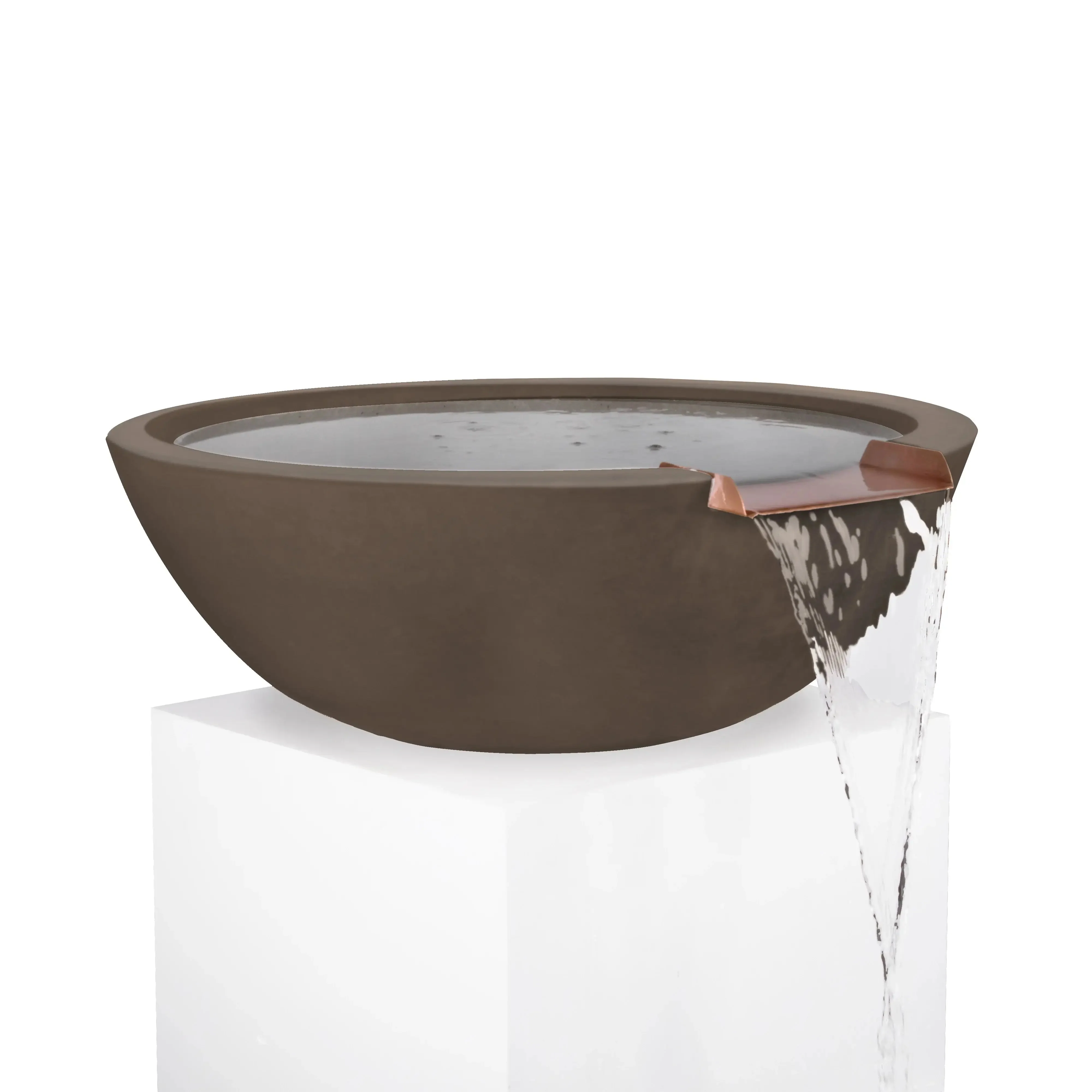 33" Round Concrete Sedona Water Bowl by The Outdoor Plus - Image 4