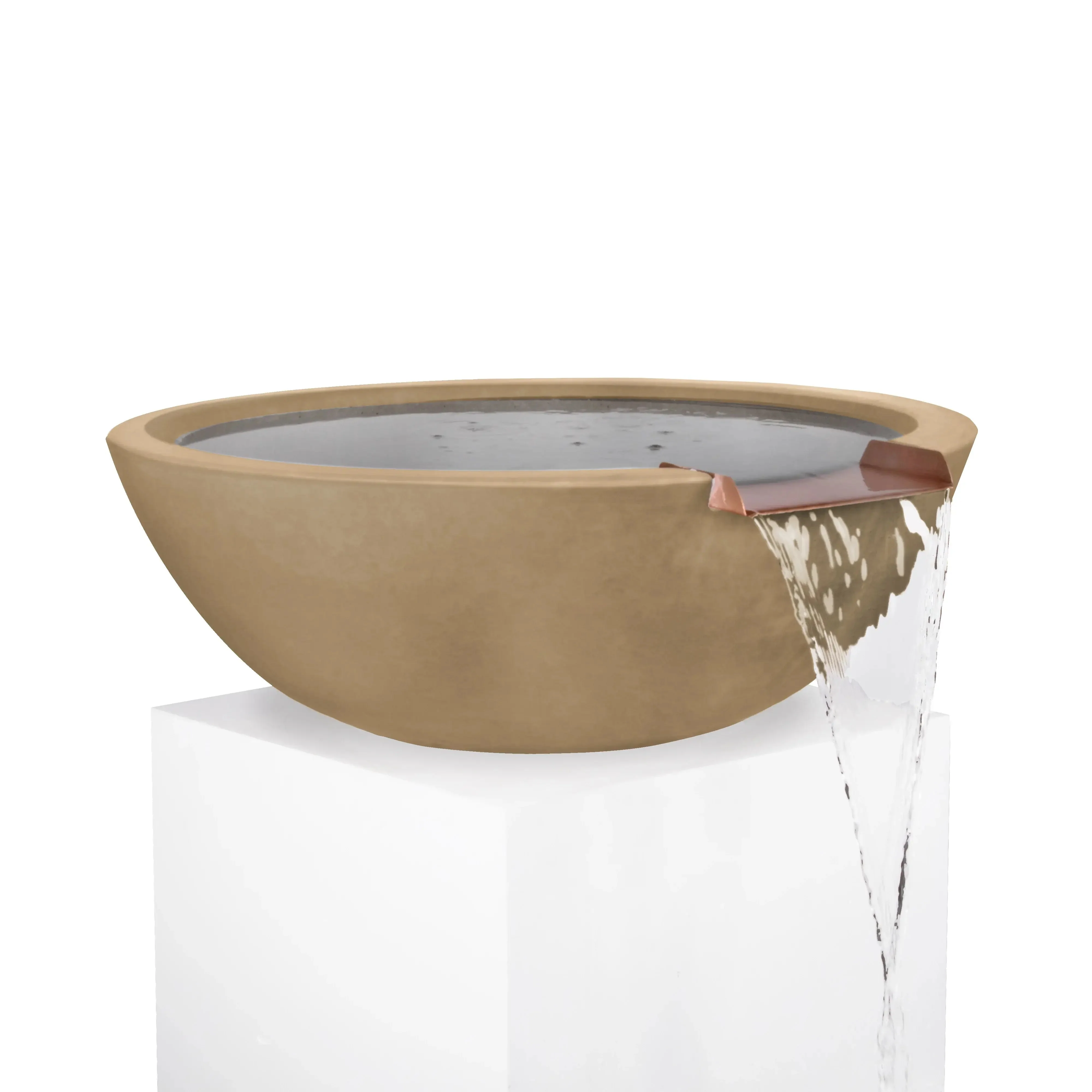 33" Round Concrete Sedona Water Bowl by The Outdoor Plus - Image 8