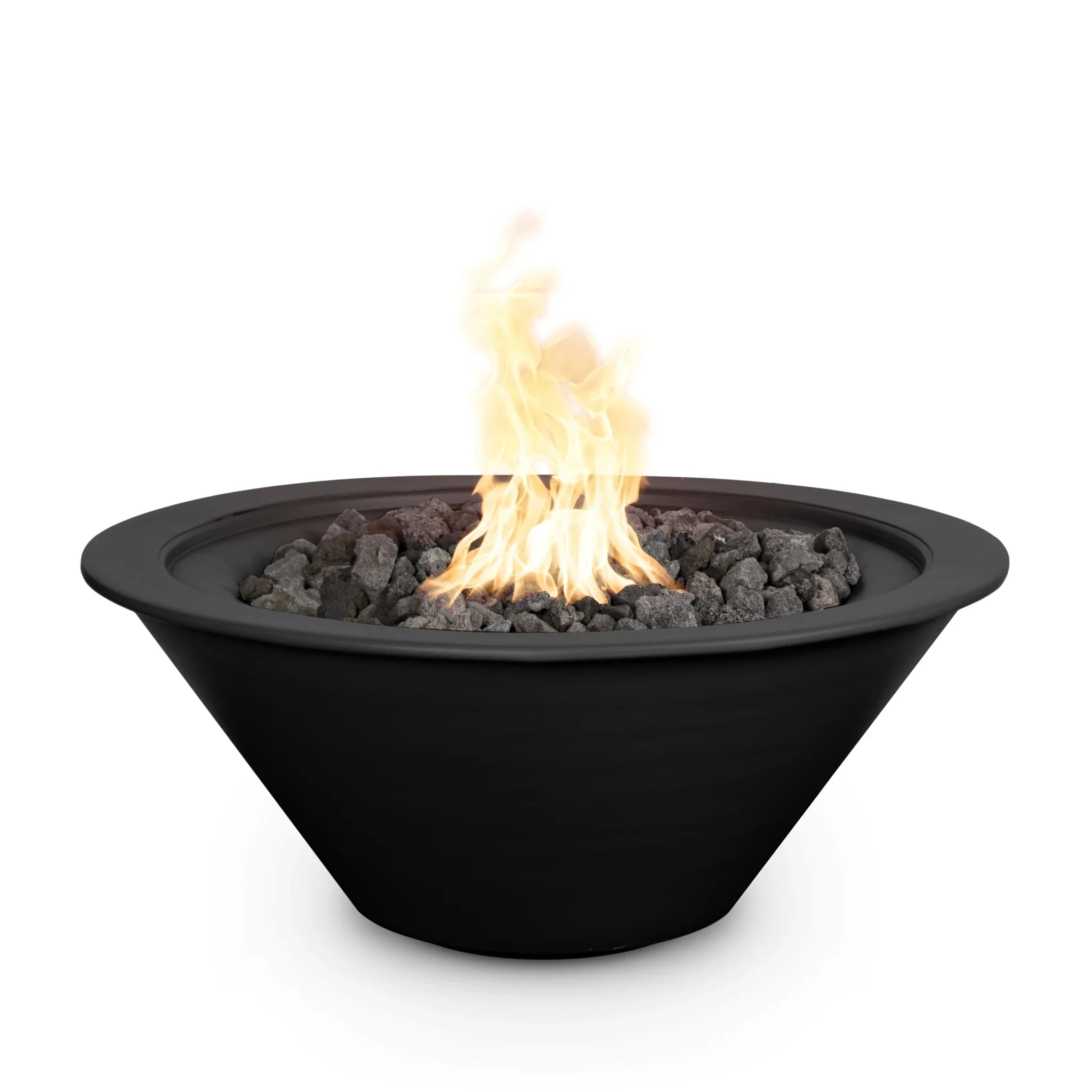 24" Round Powder Coated Aluminum Cazo Fire Bowl by The Outdoor Plus - Image 3
