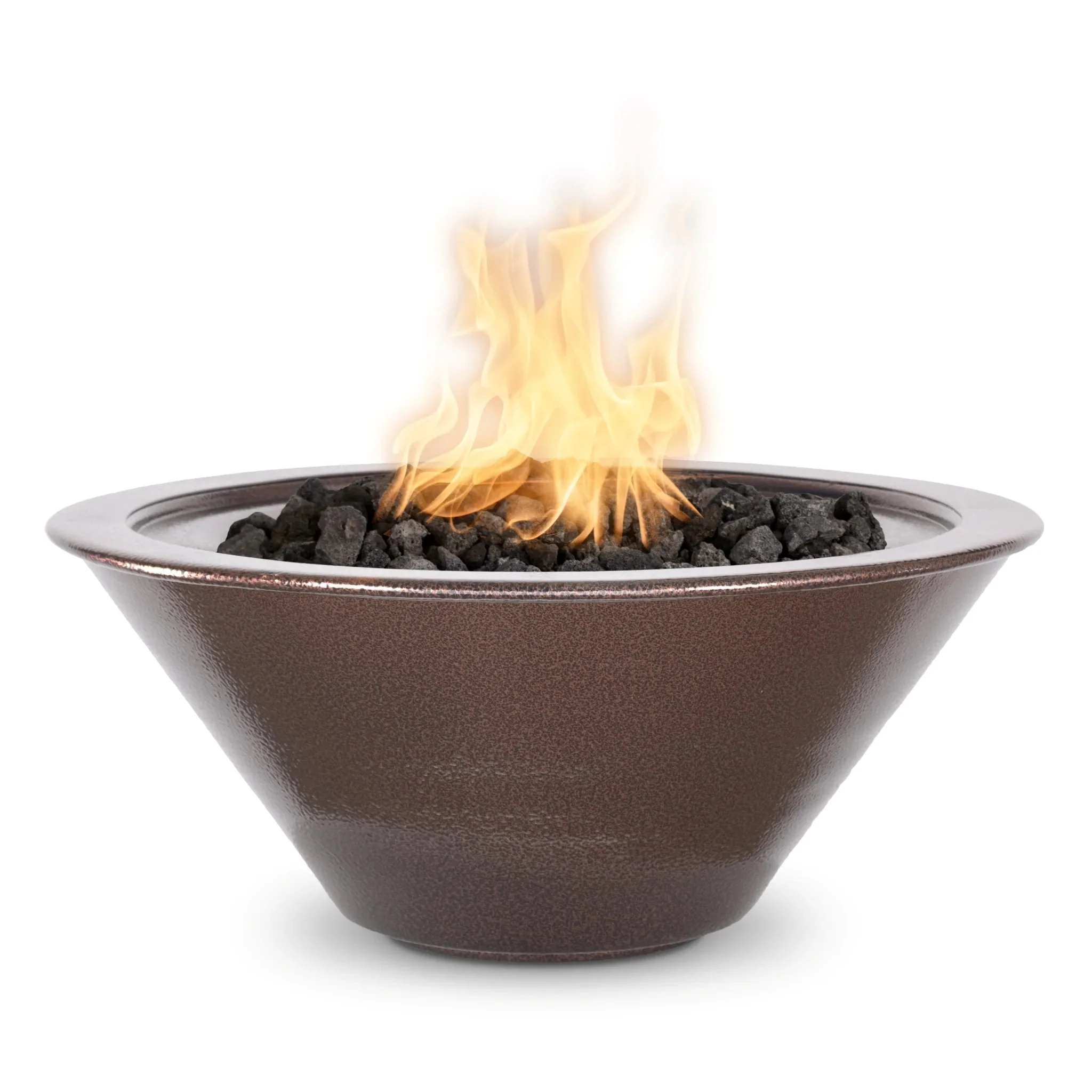 24" Round Powder Coated Aluminum Cazo Fire Bowl by The Outdoor Plus - Image 4