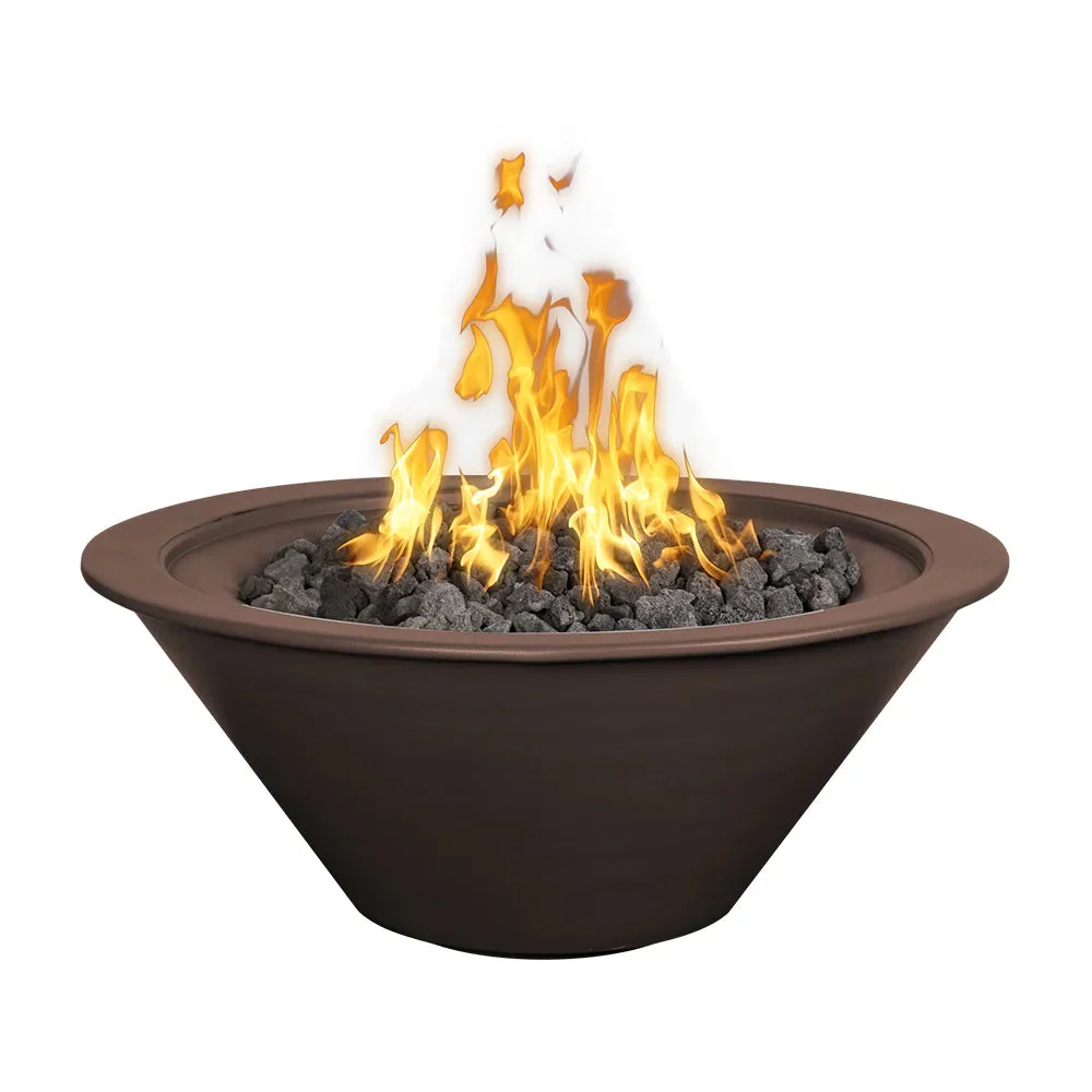 24" Round Powder Coated Aluminum Cazo Fire Bowl by The Outdoor Plus - Image 6