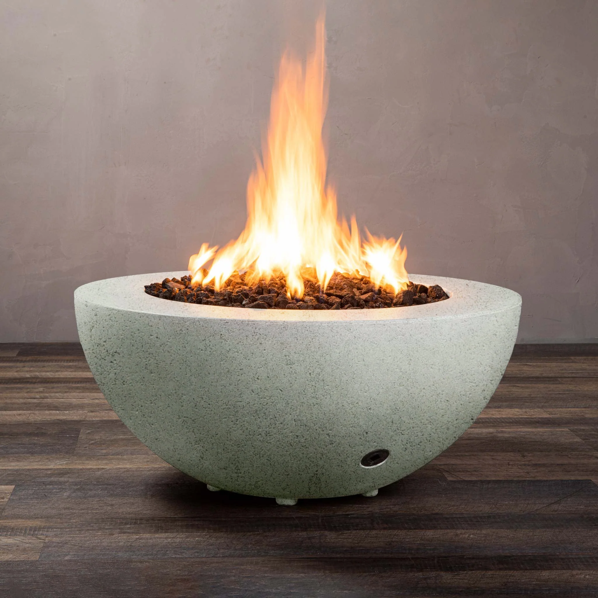 36" Round Rustic Gravity Concrete (GFRC) Fire Pit by Starfire Designs - Image 5