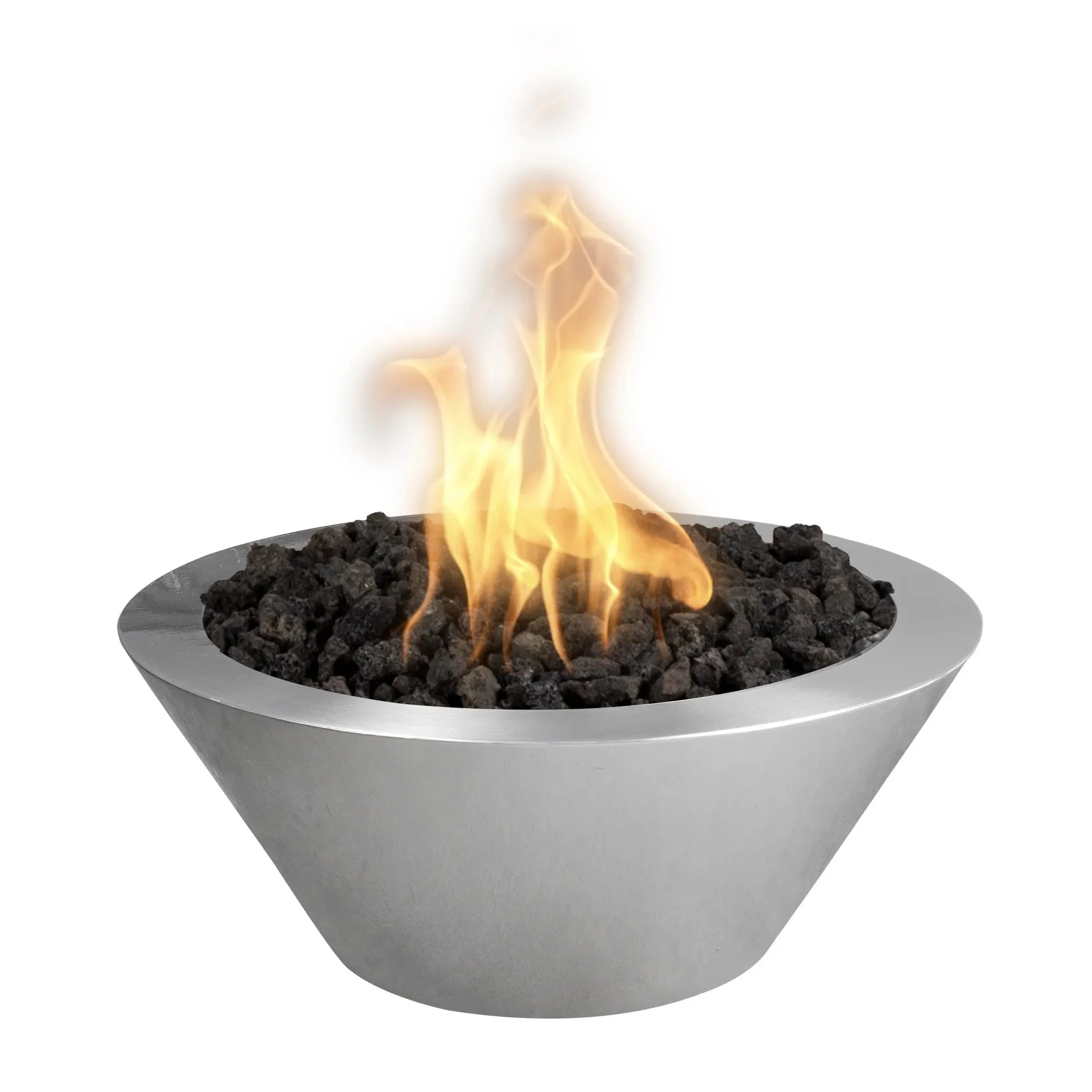 36" Round Stainless Steel Cazo Fire Bowl by The Outdoor Plus - Image 2