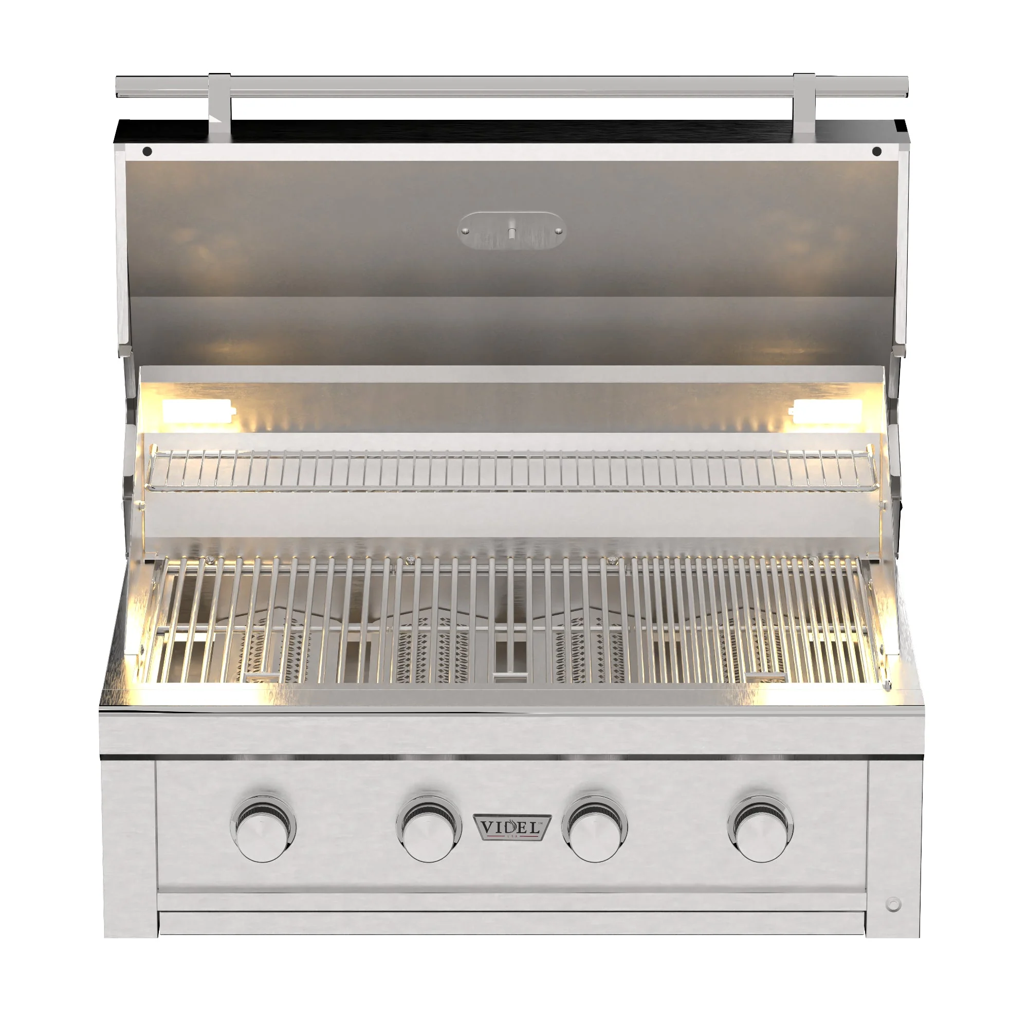 36" Stainless Steel Gran Fuego 4-Burner Built-In Liquid Propane Grill by Videl Grills - Image 4