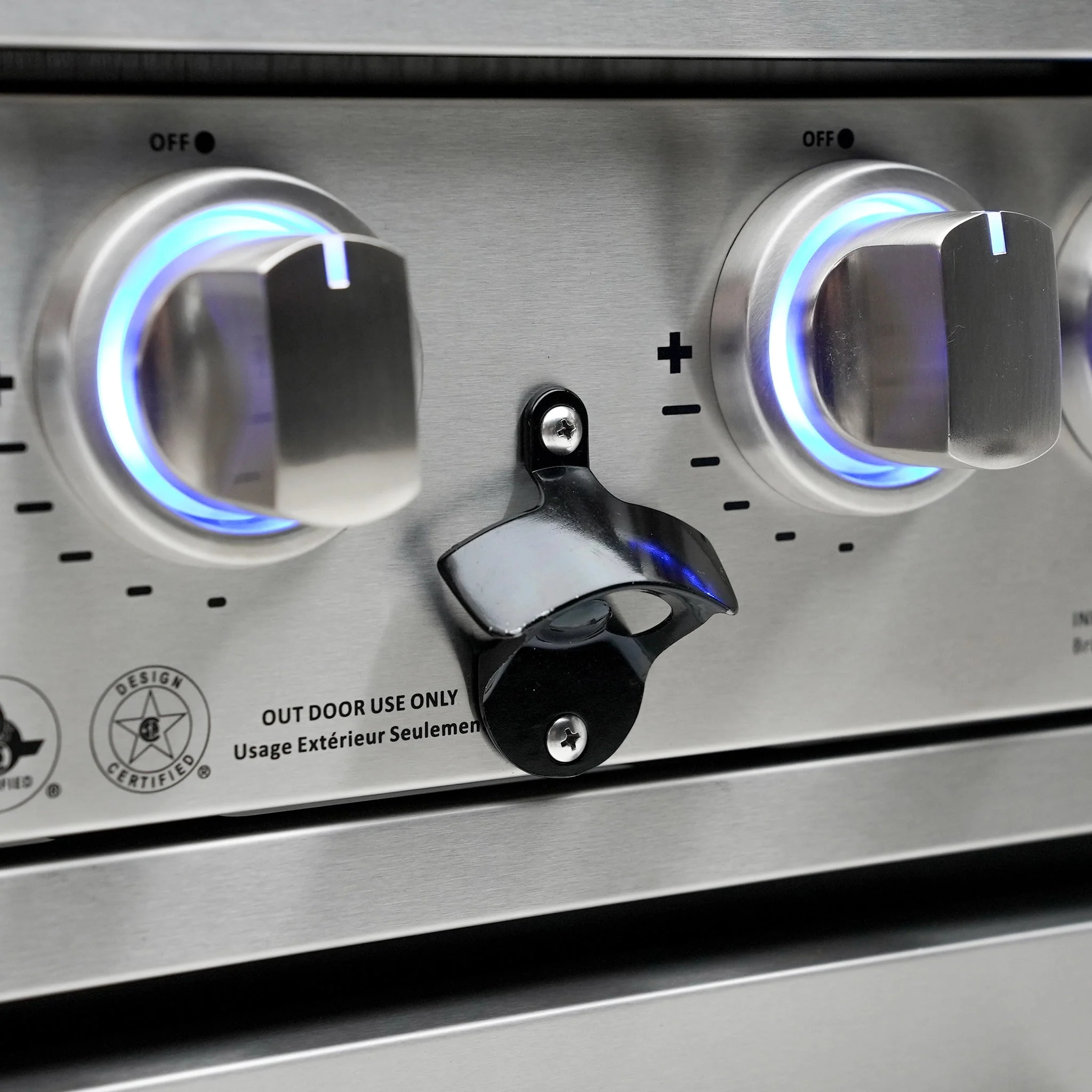 4-Burner with Rotisserie Kit 32" Stainless Steel Propane Gas Built In Grill - MABi400 by Mont Alpi - Image 8