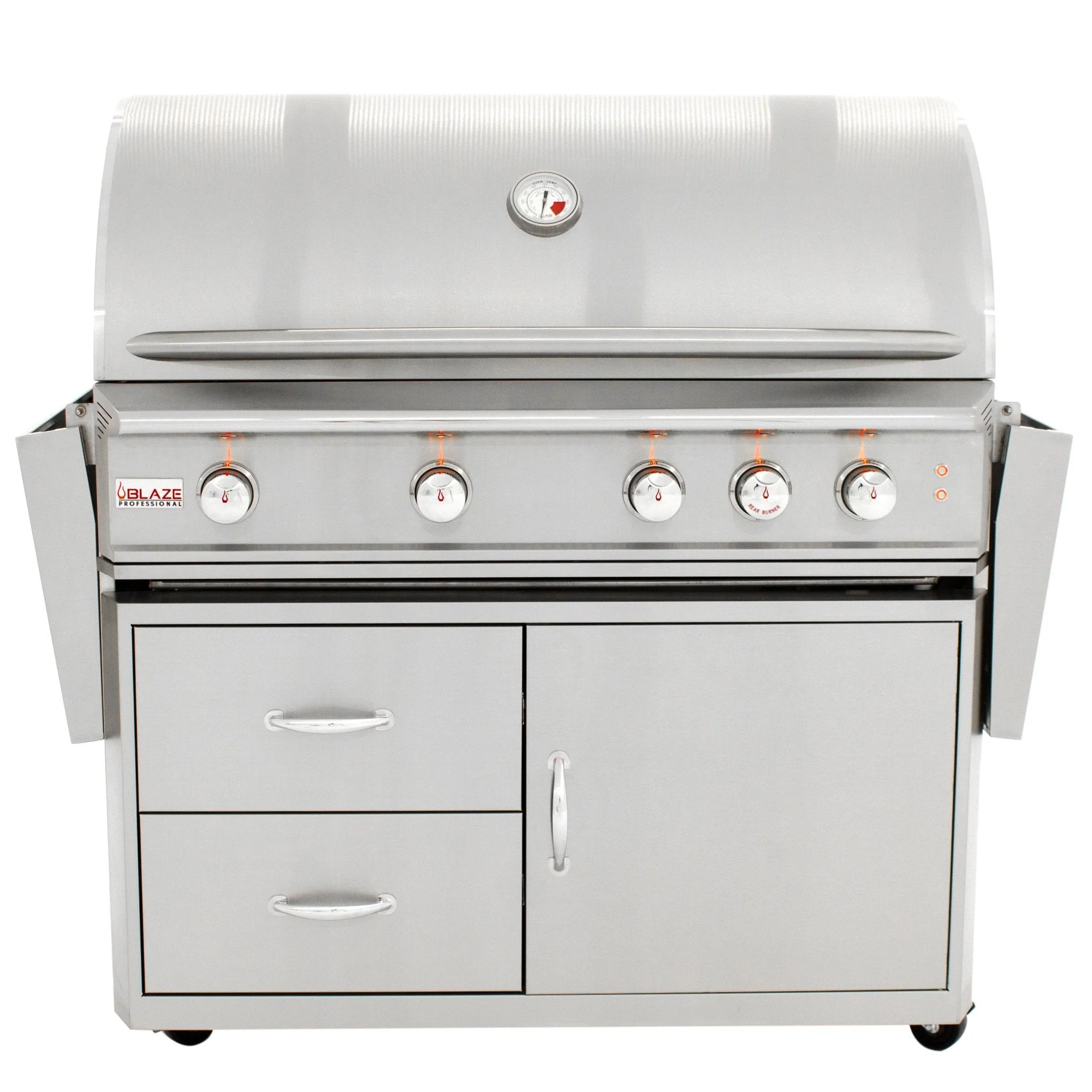 44" Blaze 4 Burner Professional Grill Cart - Image 4