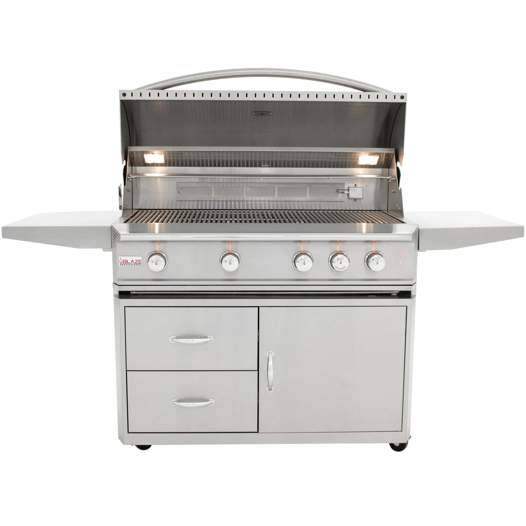 44" Blaze 4 Burner Professional Grill Cart - Image 6