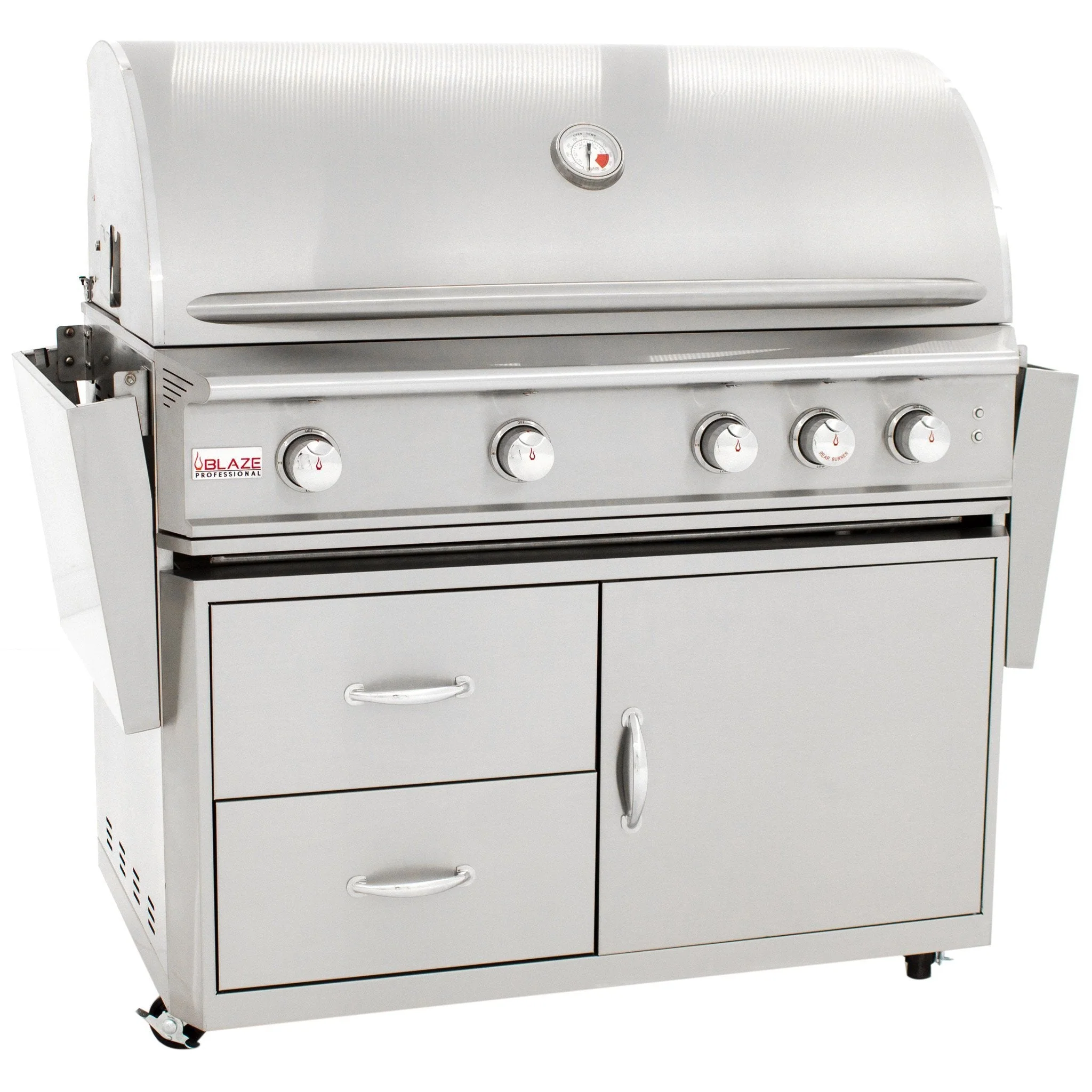 44" Blaze 4 Burner Professional Grill Cart - Image 7