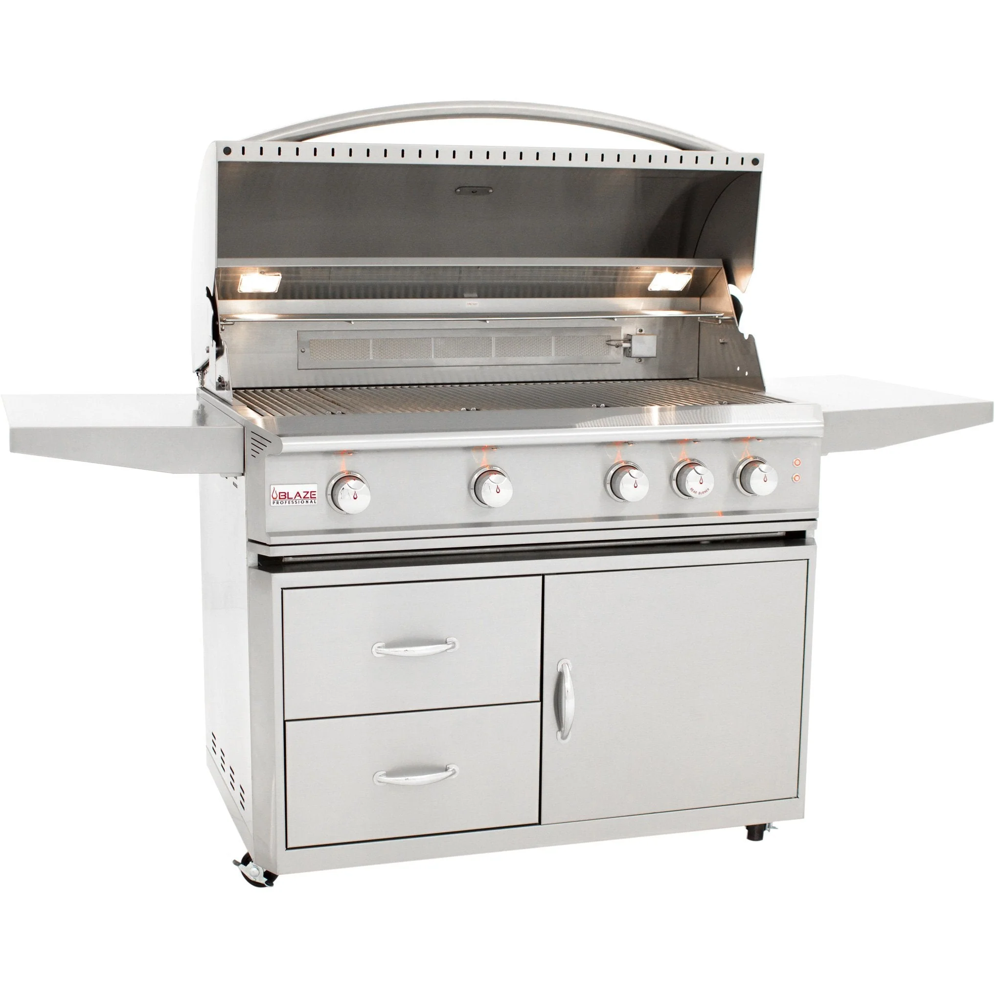 44" Blaze 4 Burner Professional Grill Cart - Image 8