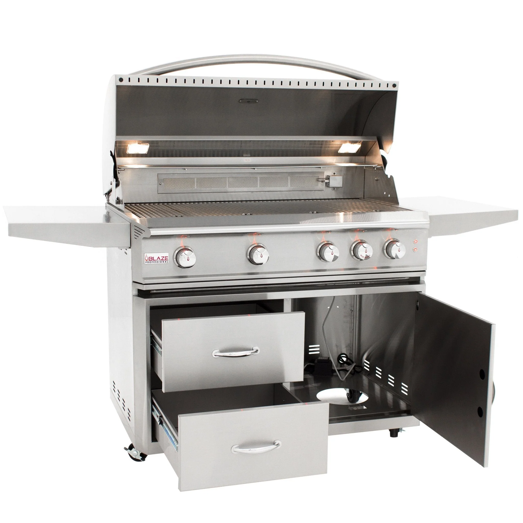 44" Blaze 4 Burner Professional Grill Cart - Image 9