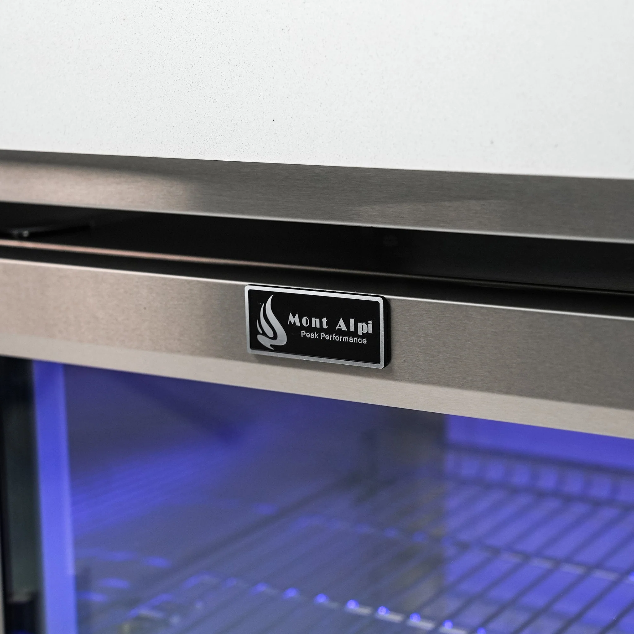 6-Burner 90 Degree Corner with Beverage Center and Side Burner Stainless Steel Propane Gas BBQ Island Grill - MAi805-90BEV by Mont Alpi - Image 18