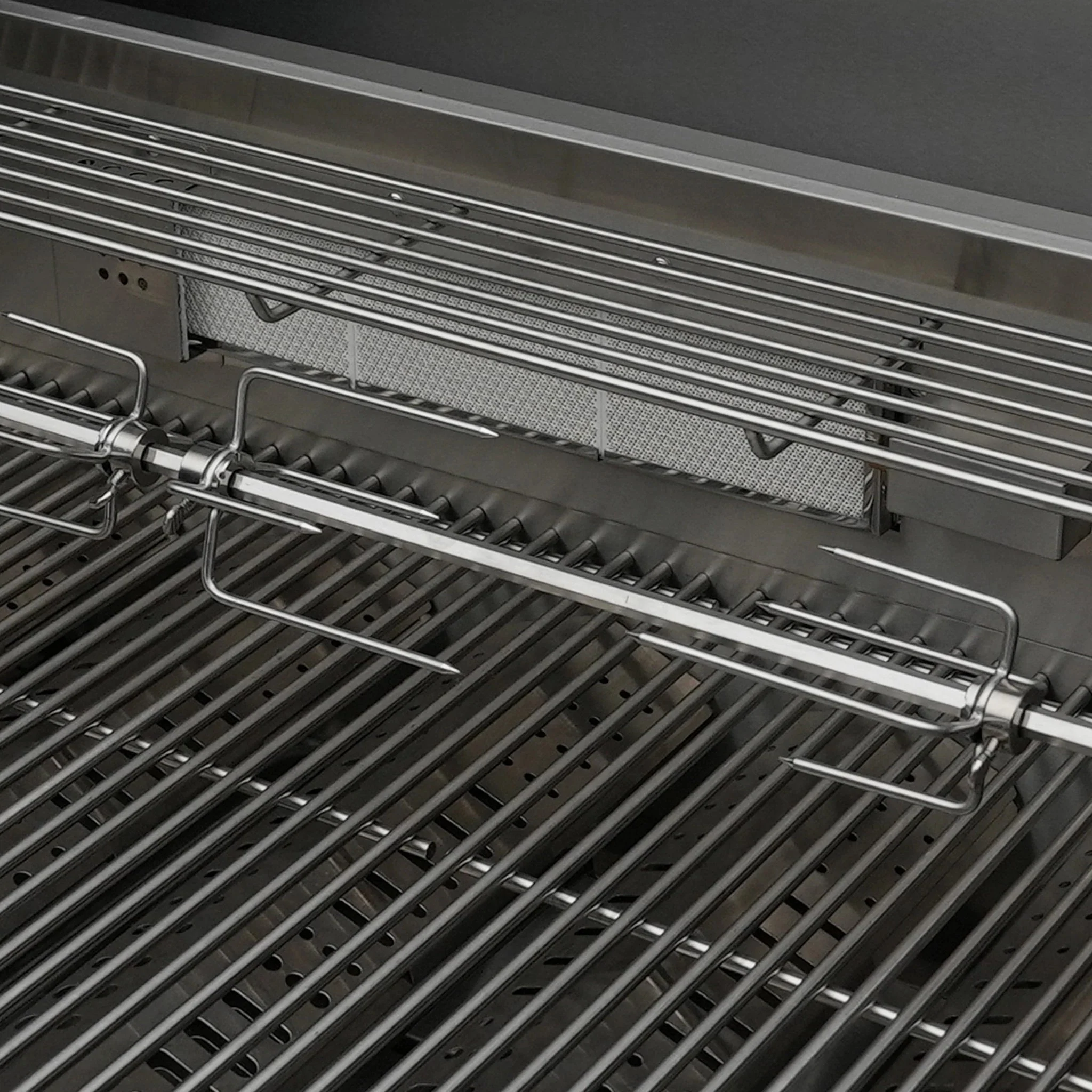 6-Burner with Rotisserie Kit 44" Stainless Steel Propane Gas Built In Grill - MABi805 by Mont Alpi - Image 10