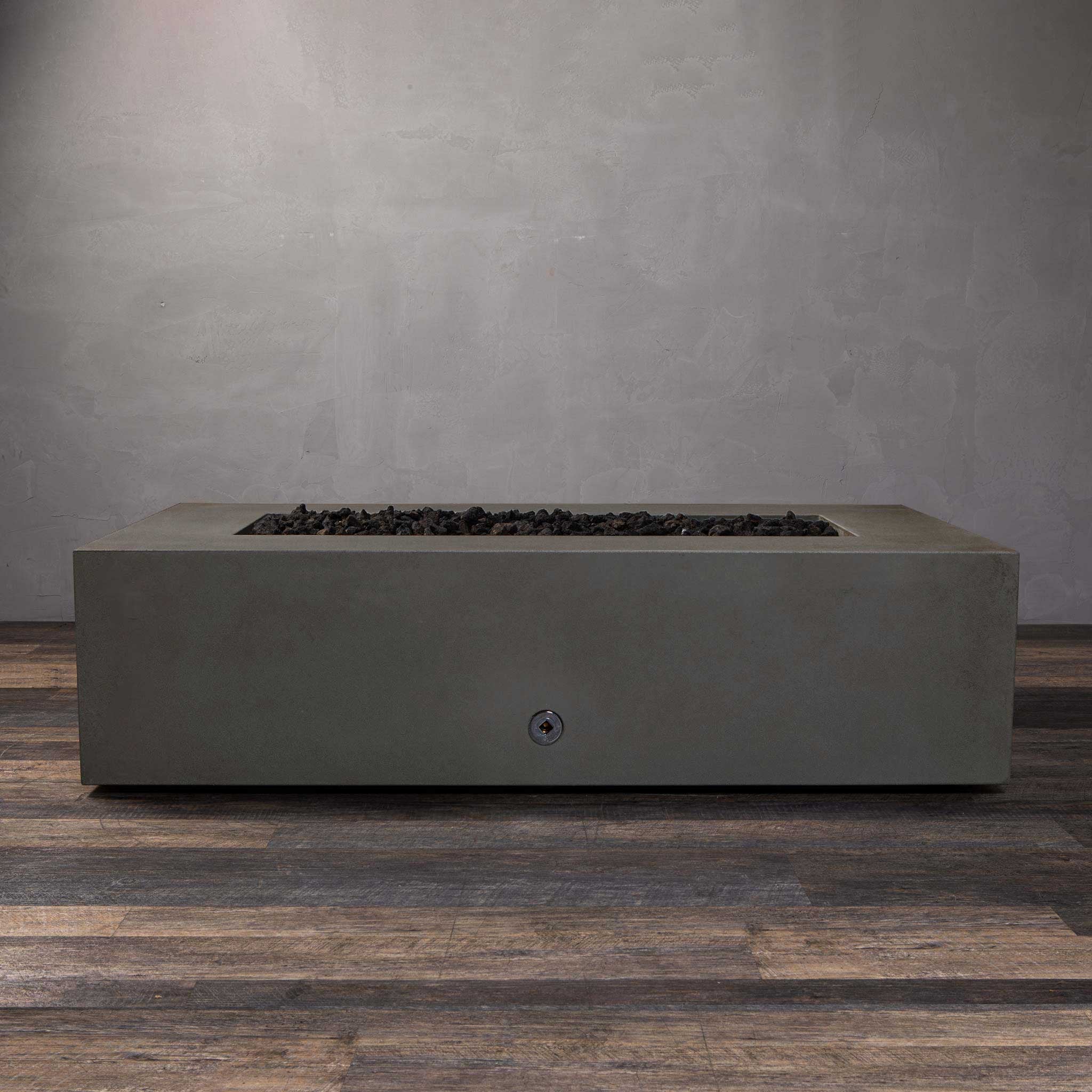 60" x 32" Rectangle Gravity Concrete (GFRC) Fire Pit - Natural Gas - 110V Electronic Ignition System - Brown by Starfire Designs - Image 15