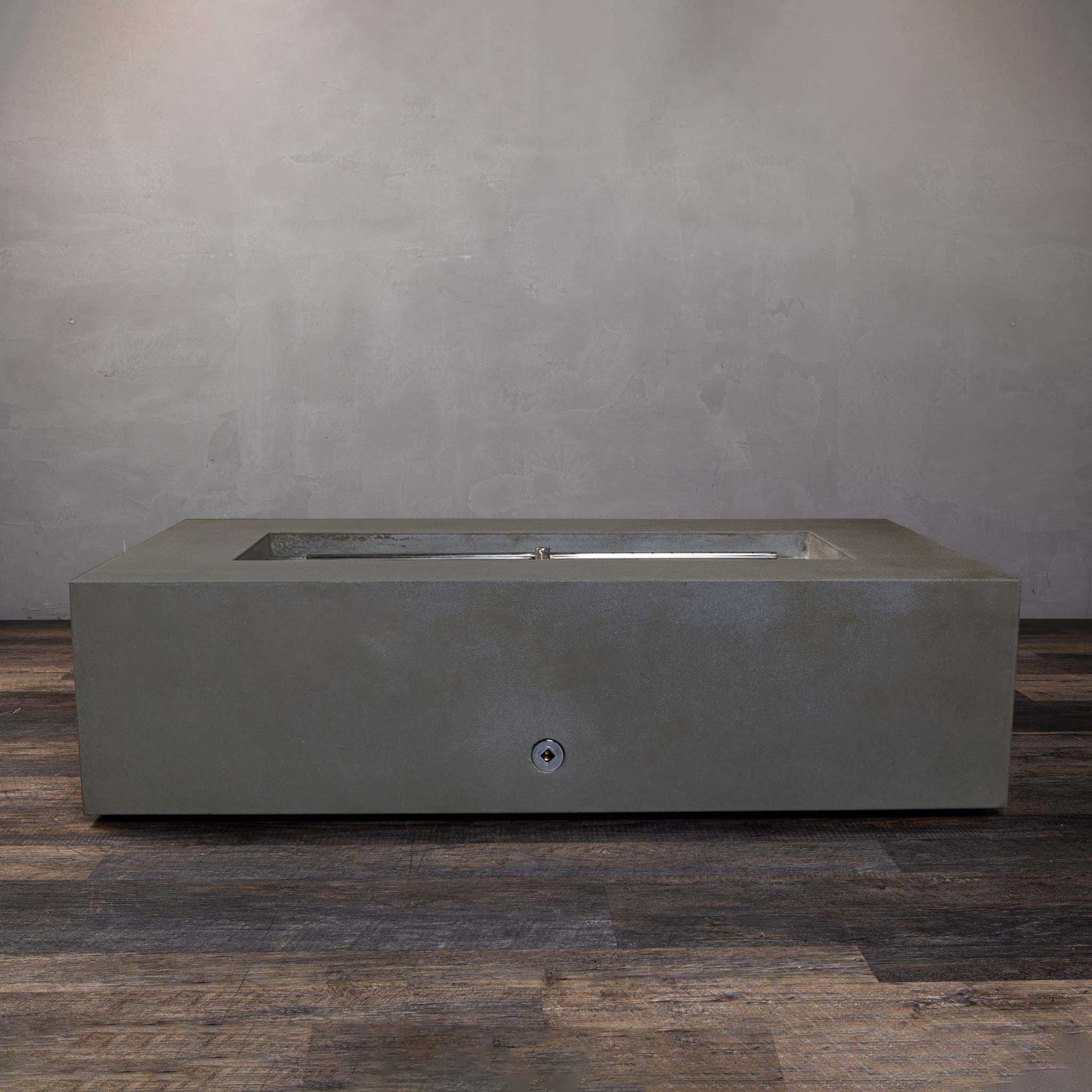 60" x 32" Rectangle Gravity Concrete (GFRC) Fire Pit - Natural Gas - 110V Electronic Ignition System - Brown by Starfire Designs - Image 20
