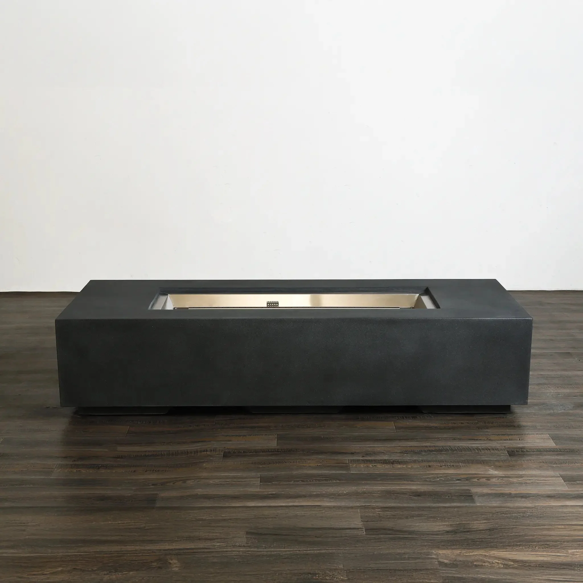 72" x 28" Rectangle Beton Concrete (GFRC) Gas Fire Pit - Graphite by Starfire Designs - Image 8