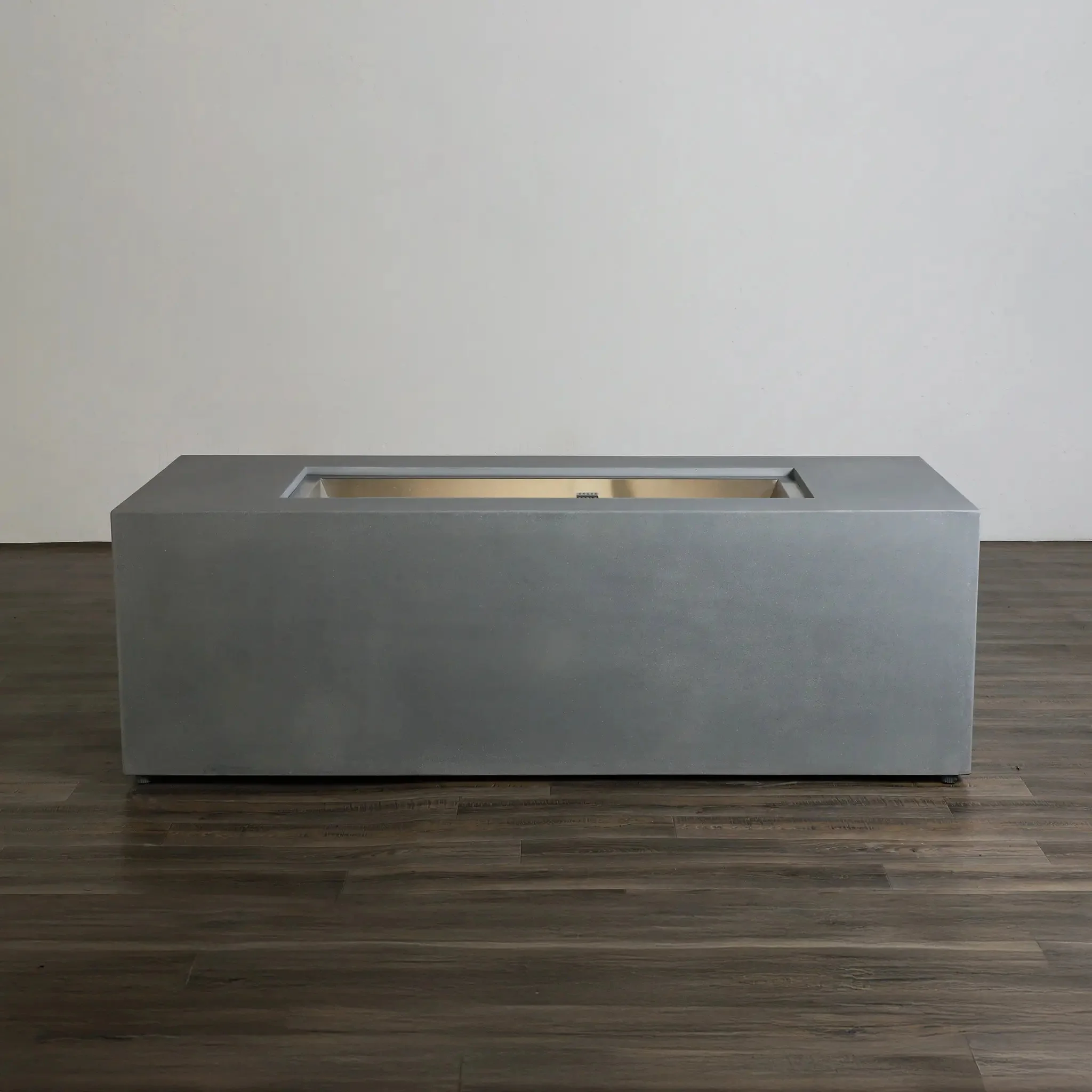 72" x 28" Rectangle Beton Concrete (GFRC) Gas Fire Pit with Hidden Propane Tank - Natural Gray by Starfire Designs - Image 9