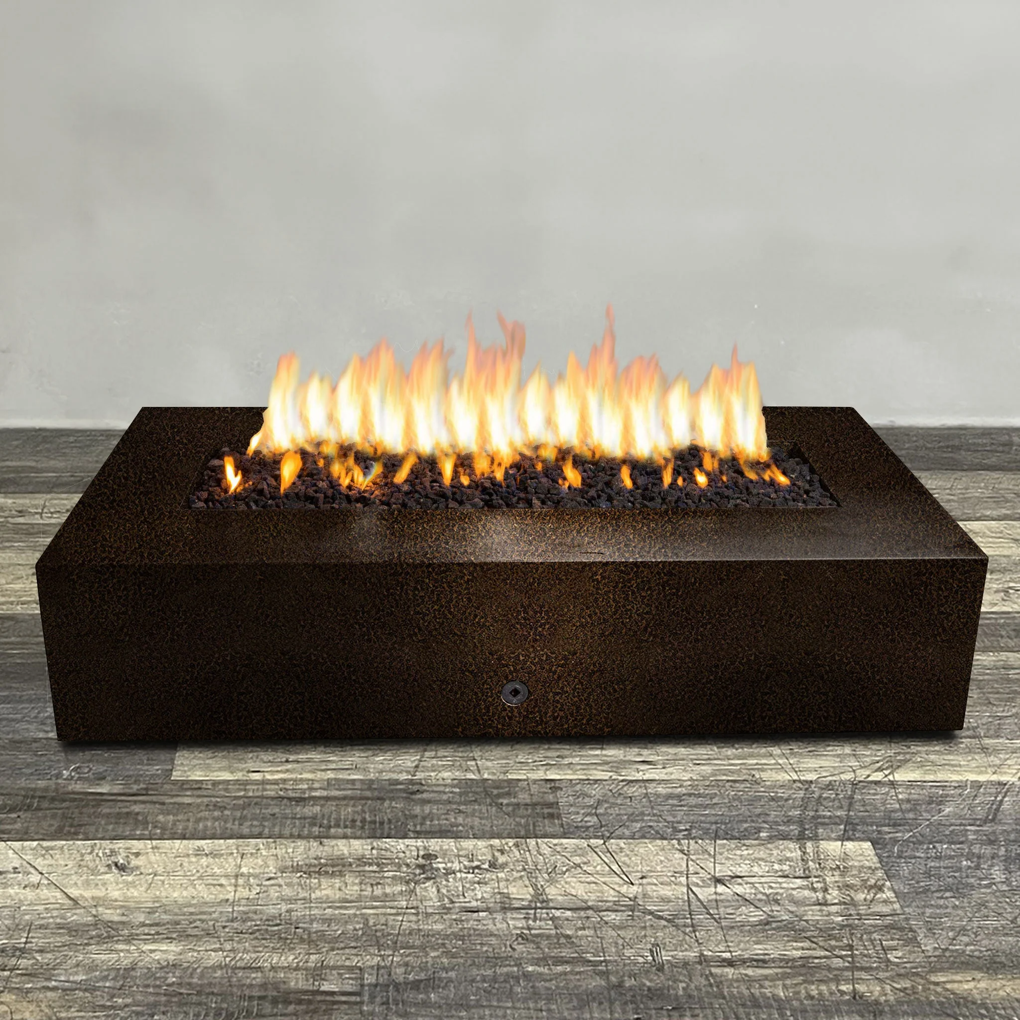 72" x 38" Rectangle Gravity Powder Coated Steel Fire Pit - Natural Gas - by Starfire Designs - Image 4