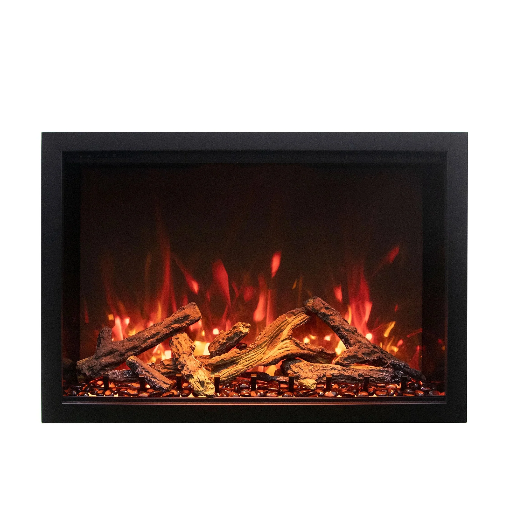 Traditional Bespoke Indoor / Outdoor Electric Fireplace Insert by Amantii - Image 4