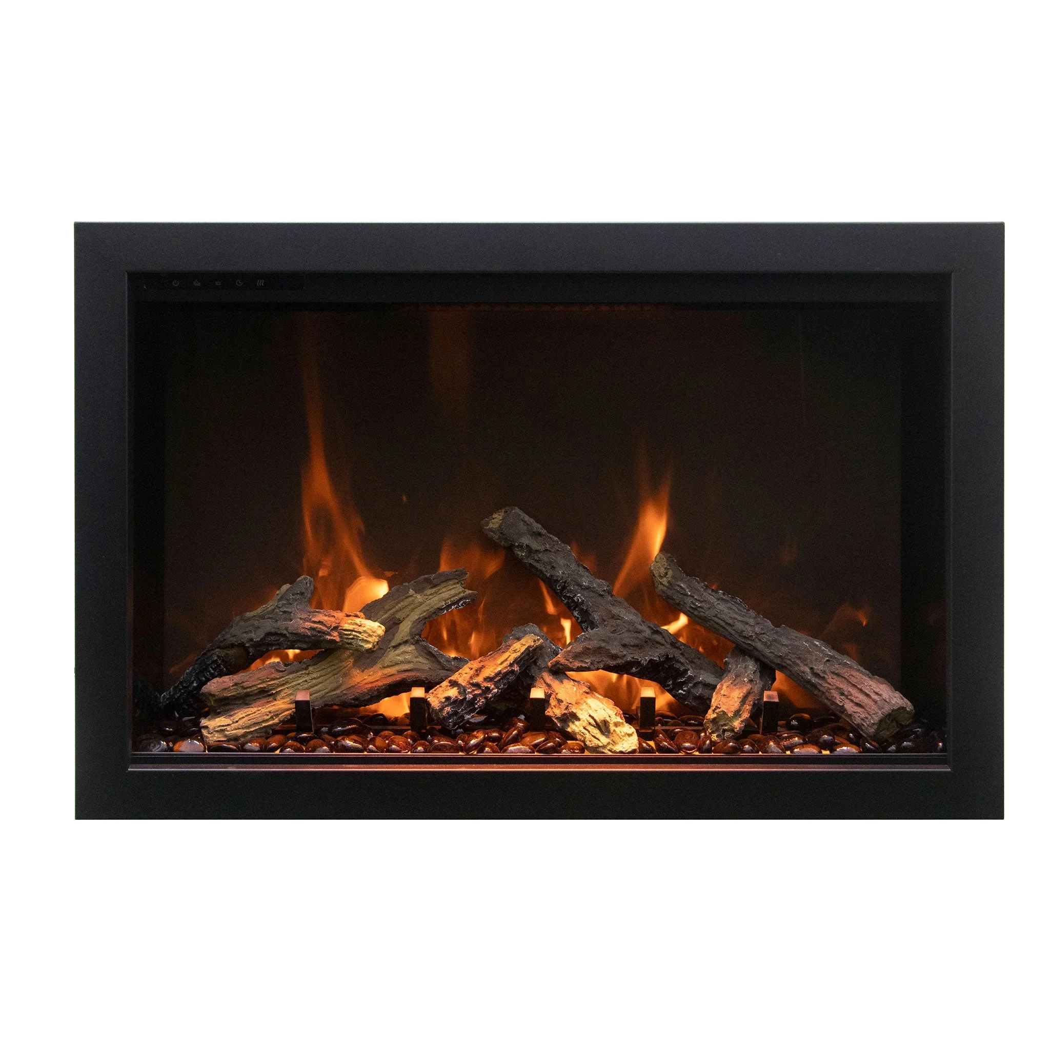 Traditional Bespoke Indoor / Outdoor Electric Fireplace Insert by Amantii - Image 5