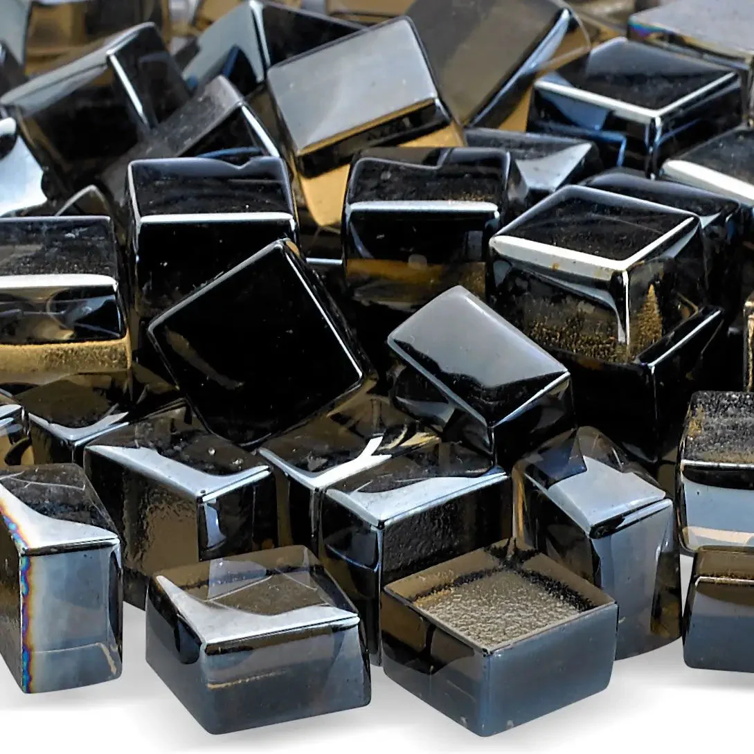 1/2" Bronze Luster Fire Glass 2.0 Cubes by American Fire Products - Image 4