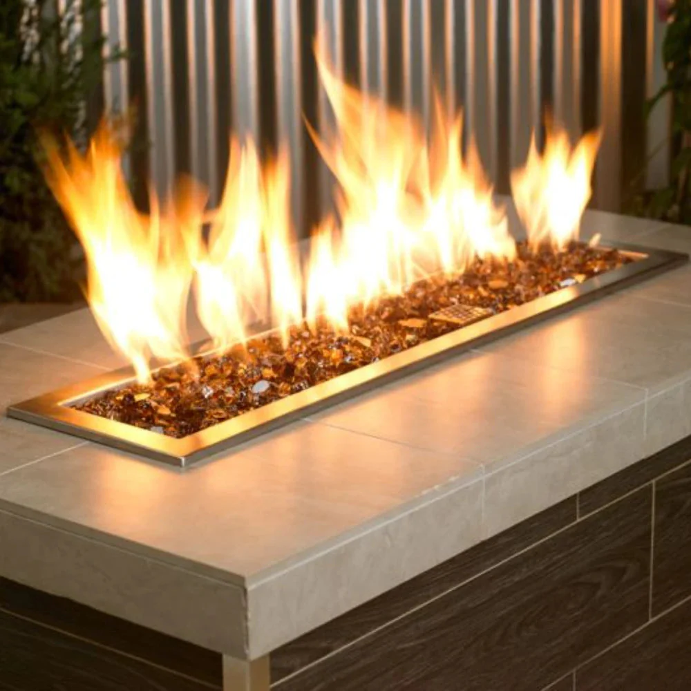 1/2" Copper Fire Glass by American Fire Products - Image 2