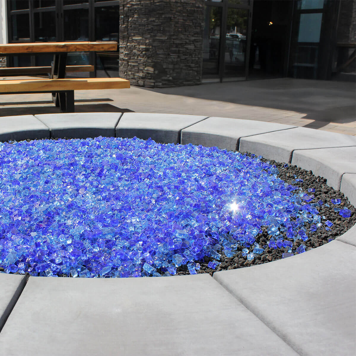 1/2" Bora Bora Pre-Mixed Fire Glass by American Fire Products - Image 2