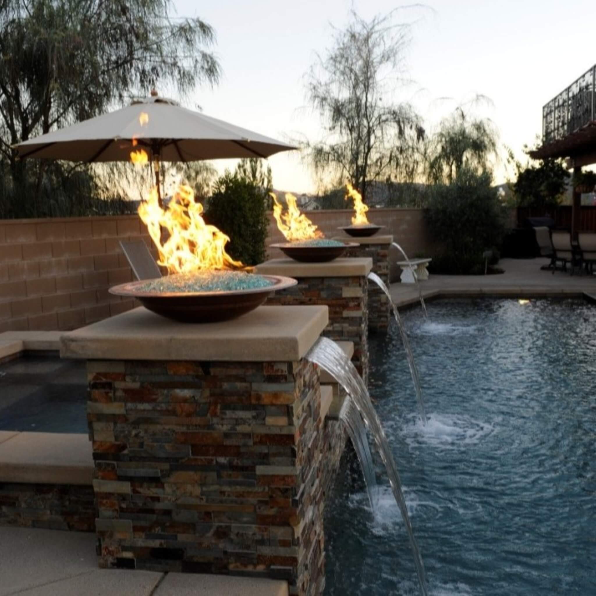 1/4" Azuria Reflective Fire Glass by American Products - Image 7