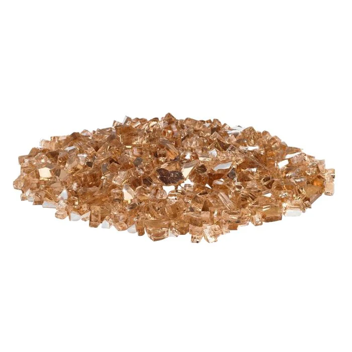 1/4" Champagne Reflective Fire Glass by American Products - Image 3