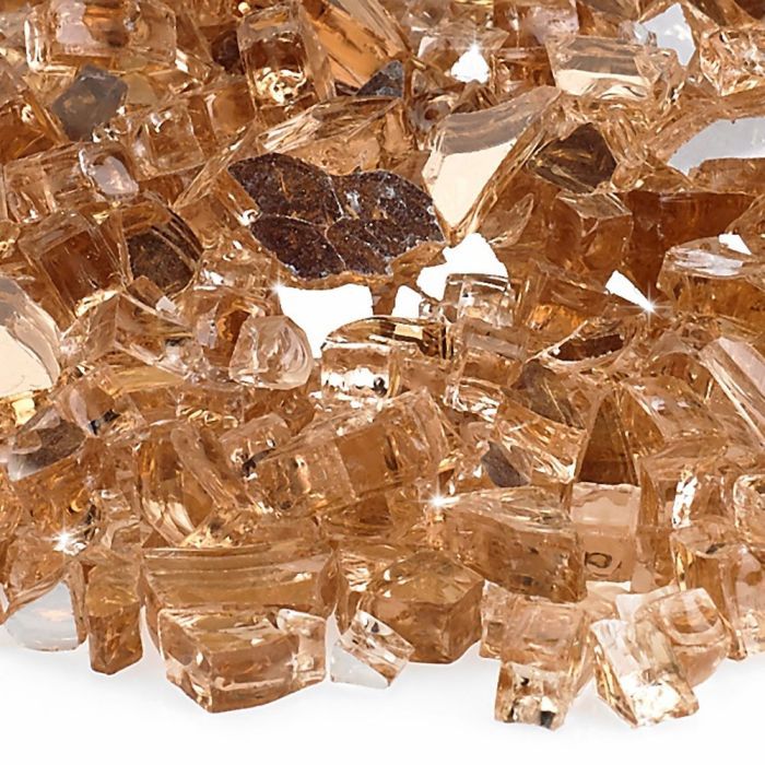 1/4" Champagne Reflective Fire Glass by American Products - Image 4