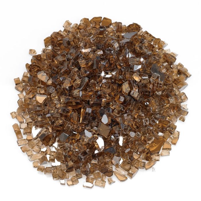 1/4" Copper Reflective Fire Glass by American Products